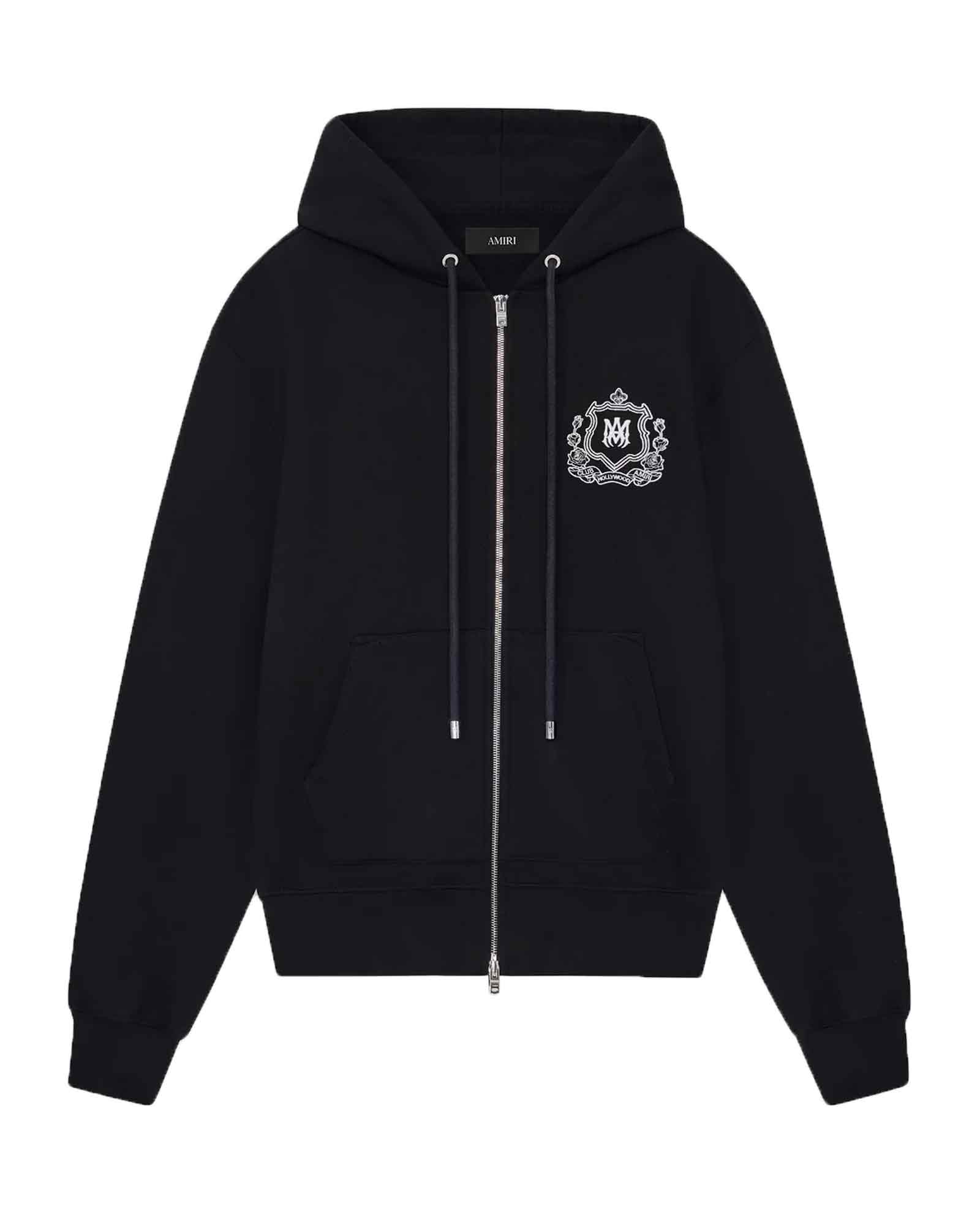AMIRI・アミリ - パーカー・フーディ MA CREST ZIP HOODIE / BLACK