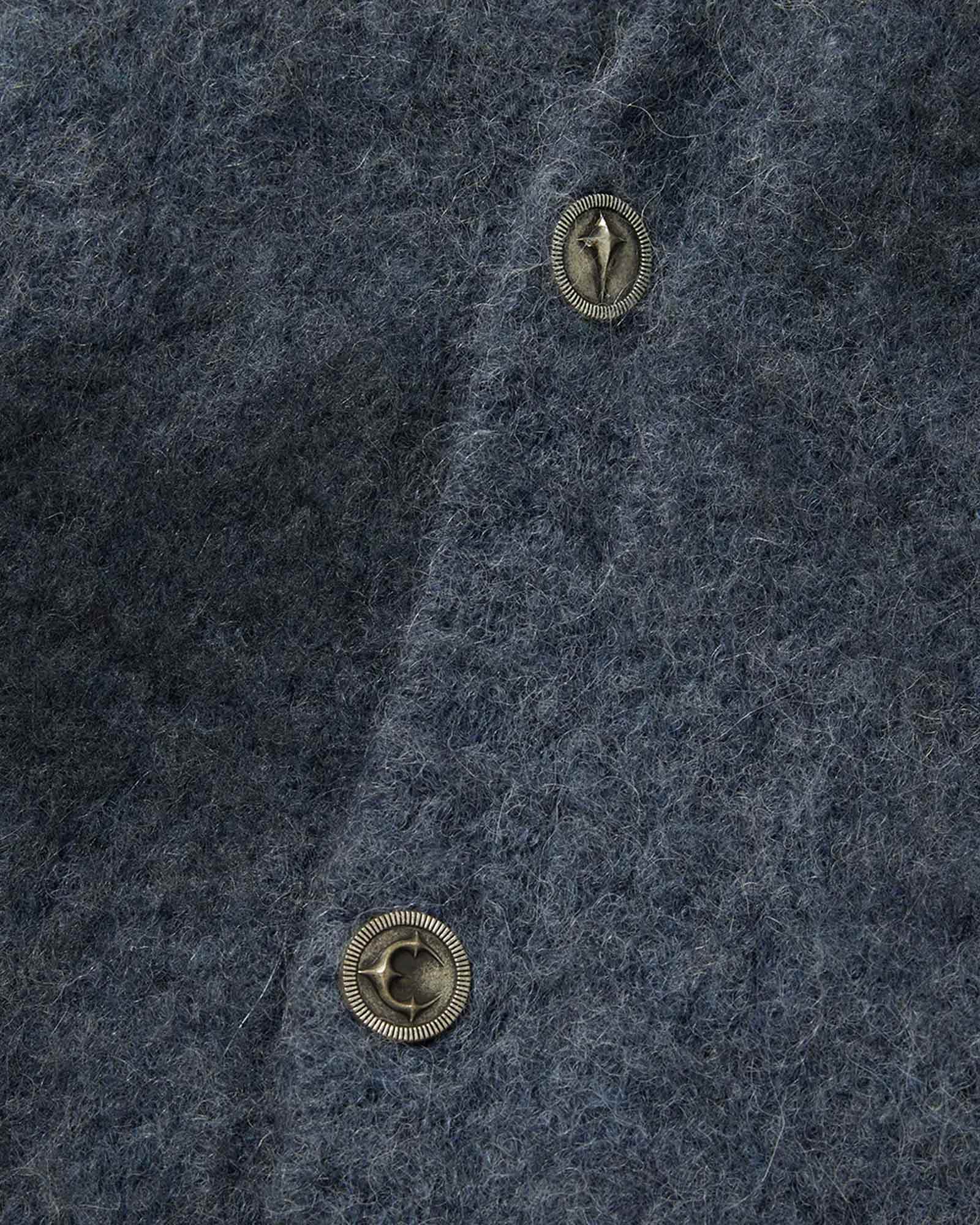 THUG CLUB・サグクラブ - ニット・セーター SOFTCORE CARDIGAN / BLUE