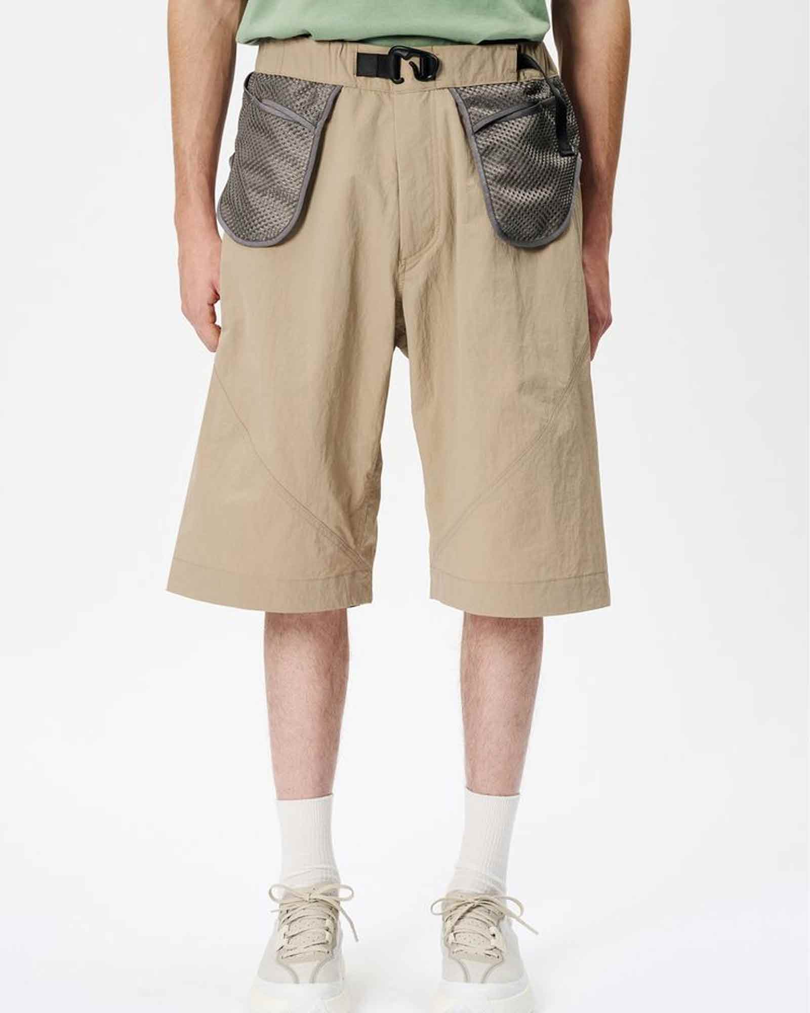 Goldwin 0・ゴールドウイン ゼロ - ハーフ・ショートパンツ HELICOID POCKET SHORTS / INK BLACK