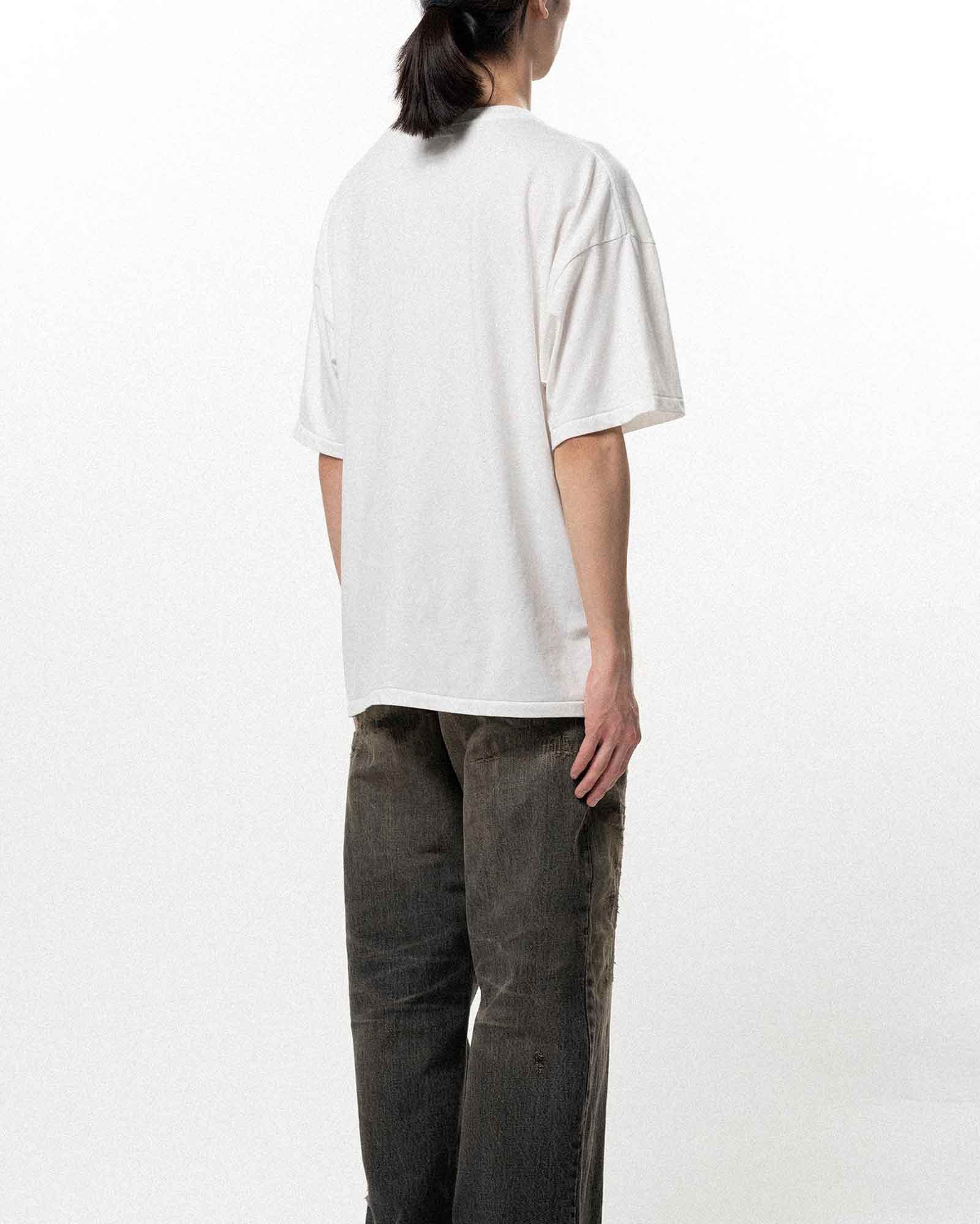KAMIYA・カミヤ - Tシャツ・カットソー “THE DARKNESS WILL DISAPPEAR” TEE T/C / WHITE