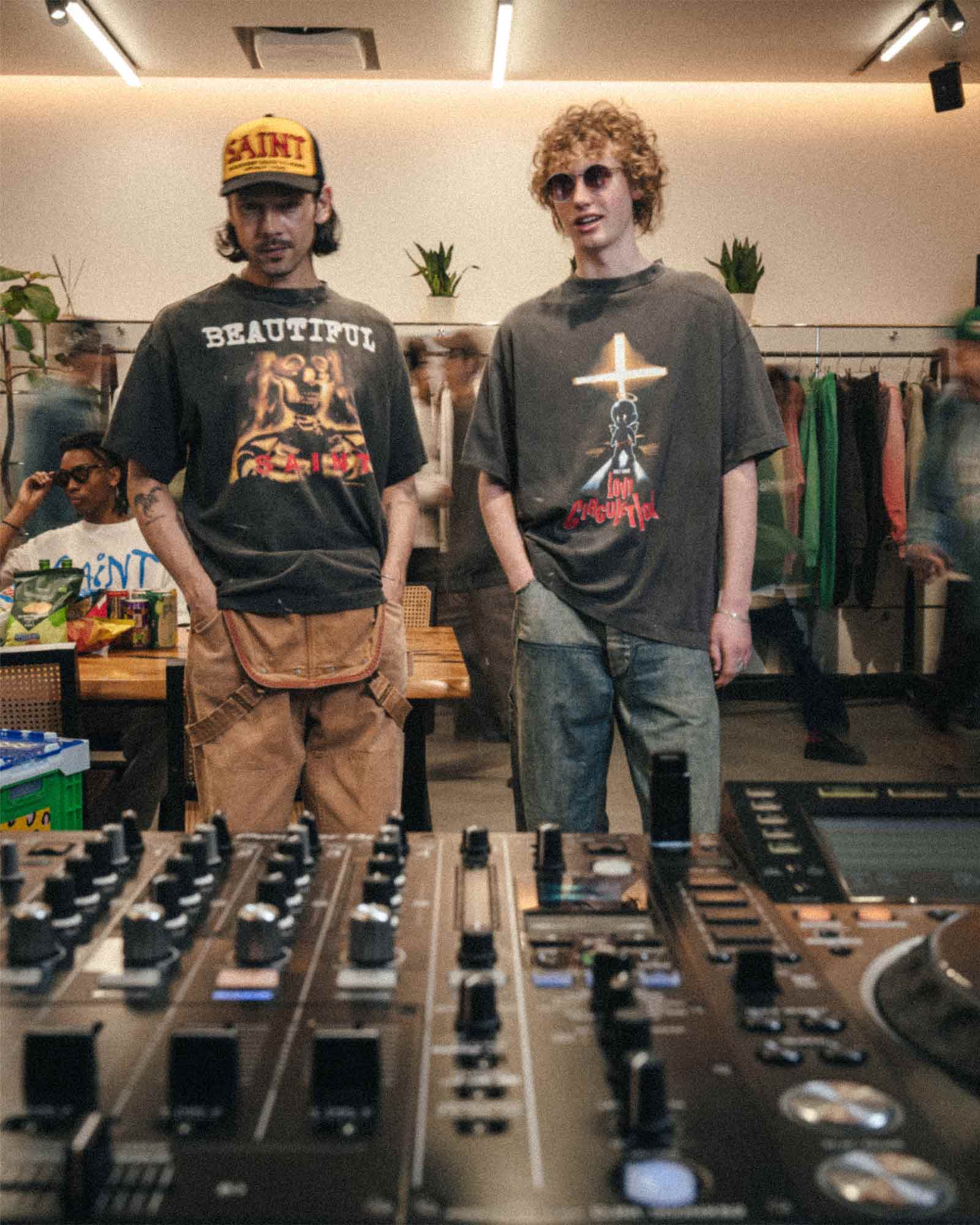 ©SAINT M××××××・セントマイケル - Tシャツ・カットソー SS T-SHIRT/BEATIFUL / BLACK