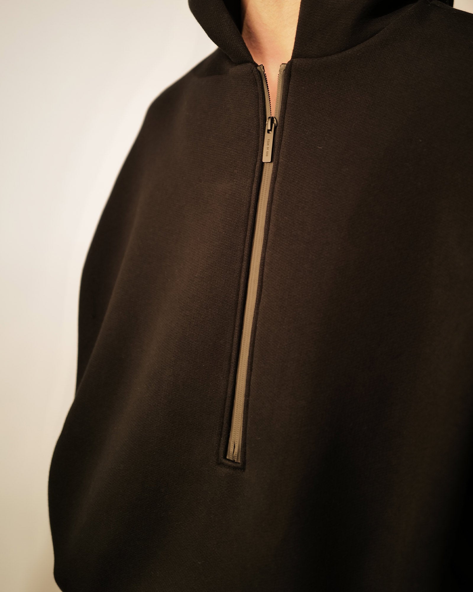 FEAR OF GOD・Fear Of got -  ATHLETIC HALFZIP HOODIE / BLACK
