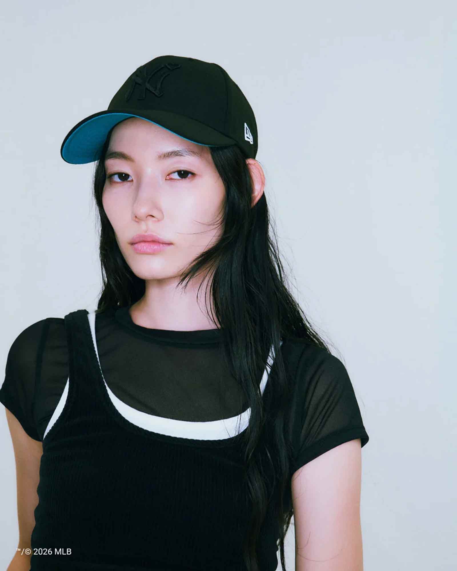 BASICKS・ベイシックス - キャップ 9FORTY TM NEW YORK YANKEES CAP / WHITE×BLACK×TEAL