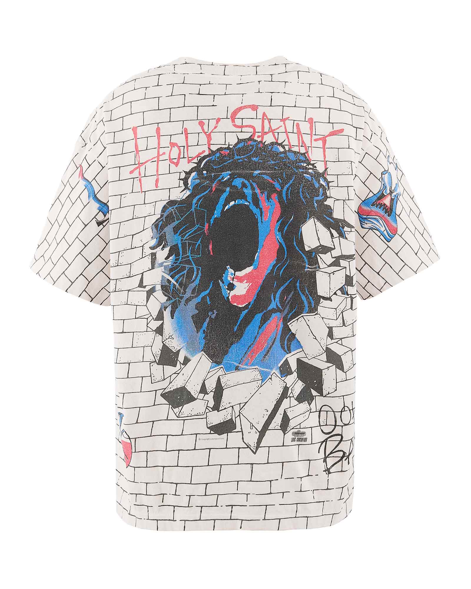 ©SAINT M××××××・セントマイケル - Tシャツ・カットソー SS T-SHIRT/HOLY SAINT / WHITE