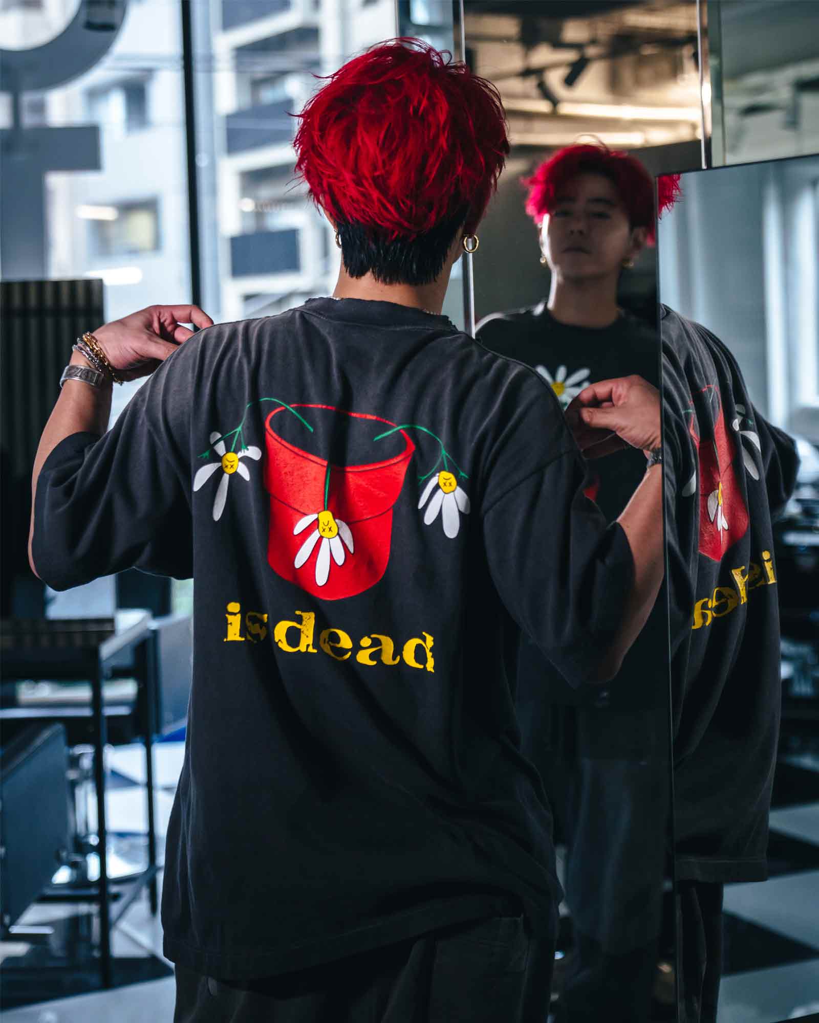 ©SAINT M××××××・セントマイケル - Tシャツ・カットソー DLS_SS TEE/DE LA SOUL / BLACK