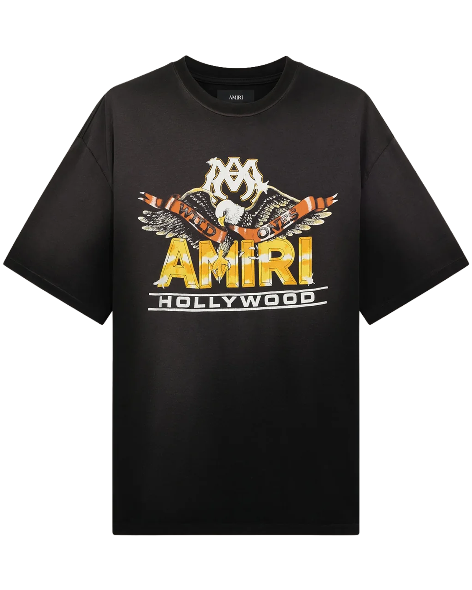 "EAGLE VINT HJ GD SKATE TEE" / BLACK