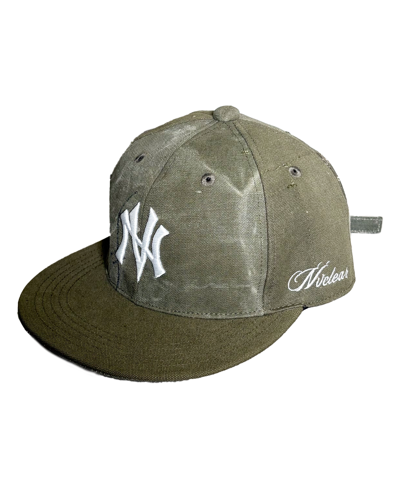 NVCLEAR・ニュークリア - キャップ NV LOGO ARMY CAP-9 / KHAKI WHITE