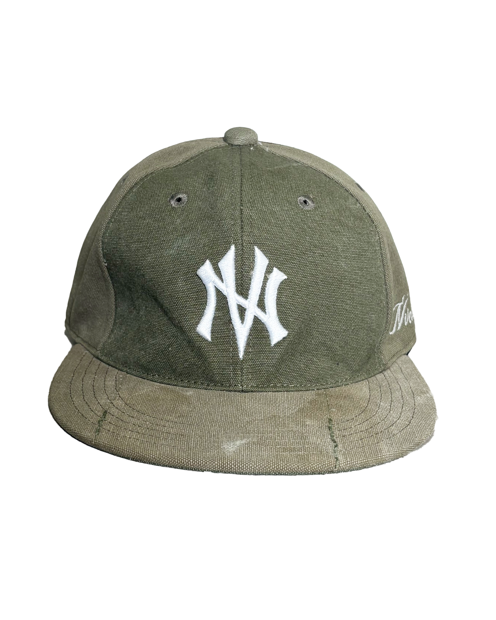 NVCLEAR・ニュークリア - キャップ NV LOGO ARMY CAP-8 / KHAKI WHITE