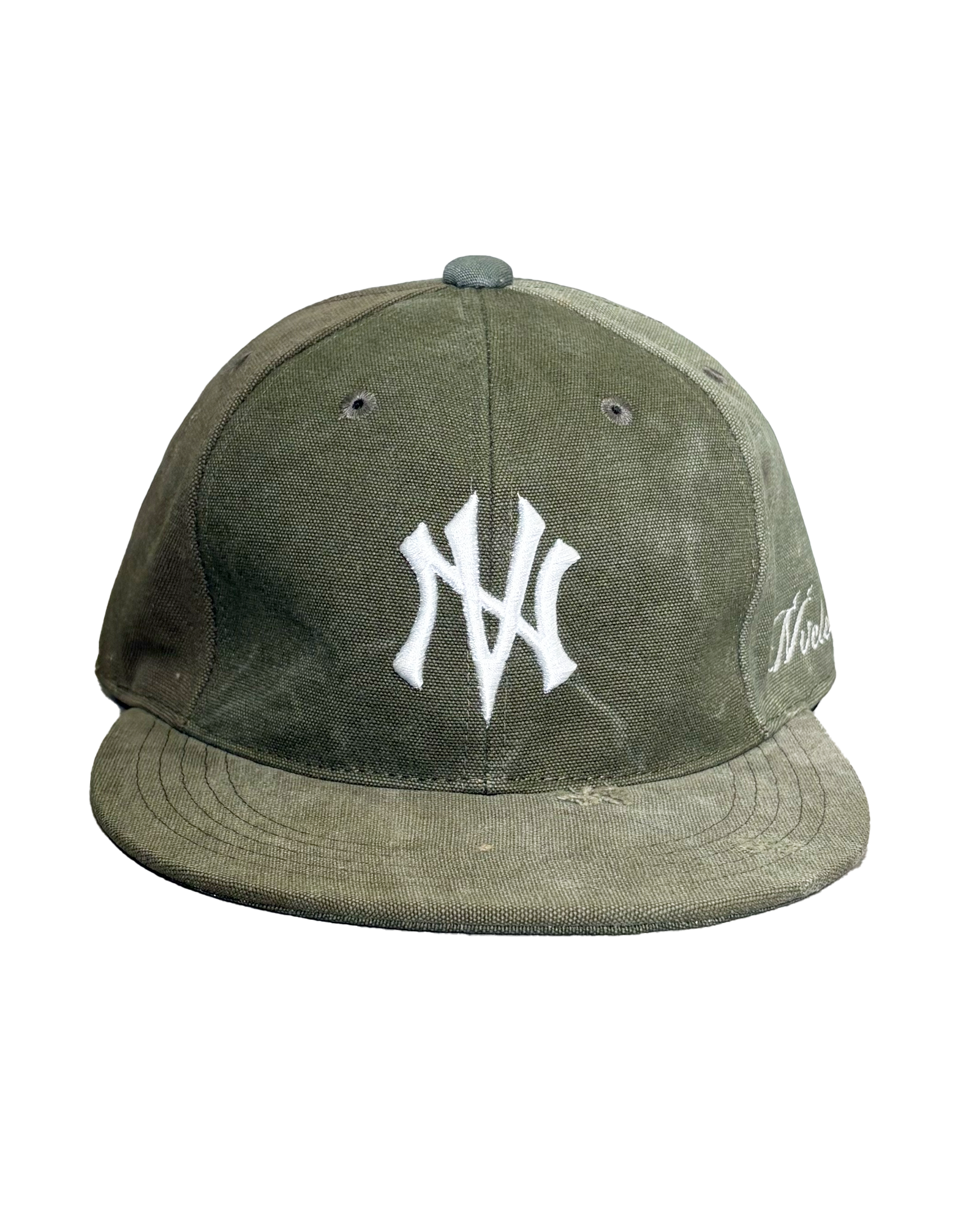 NVCLEAR・ニュークリア - キャップ NV LOGO ARMY CAP-7 / KHAKI WHITE