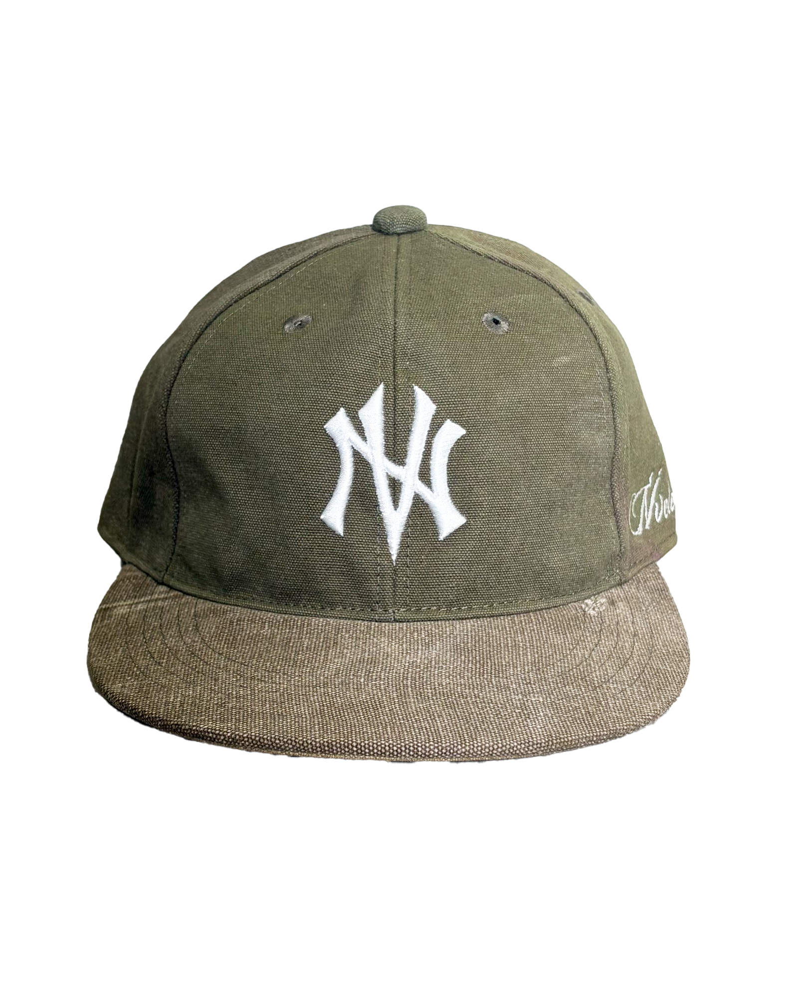 NVCLEAR・ニュークリア - キャップ NV LOGO ARMY CAP-6 / KHAKI WHITE