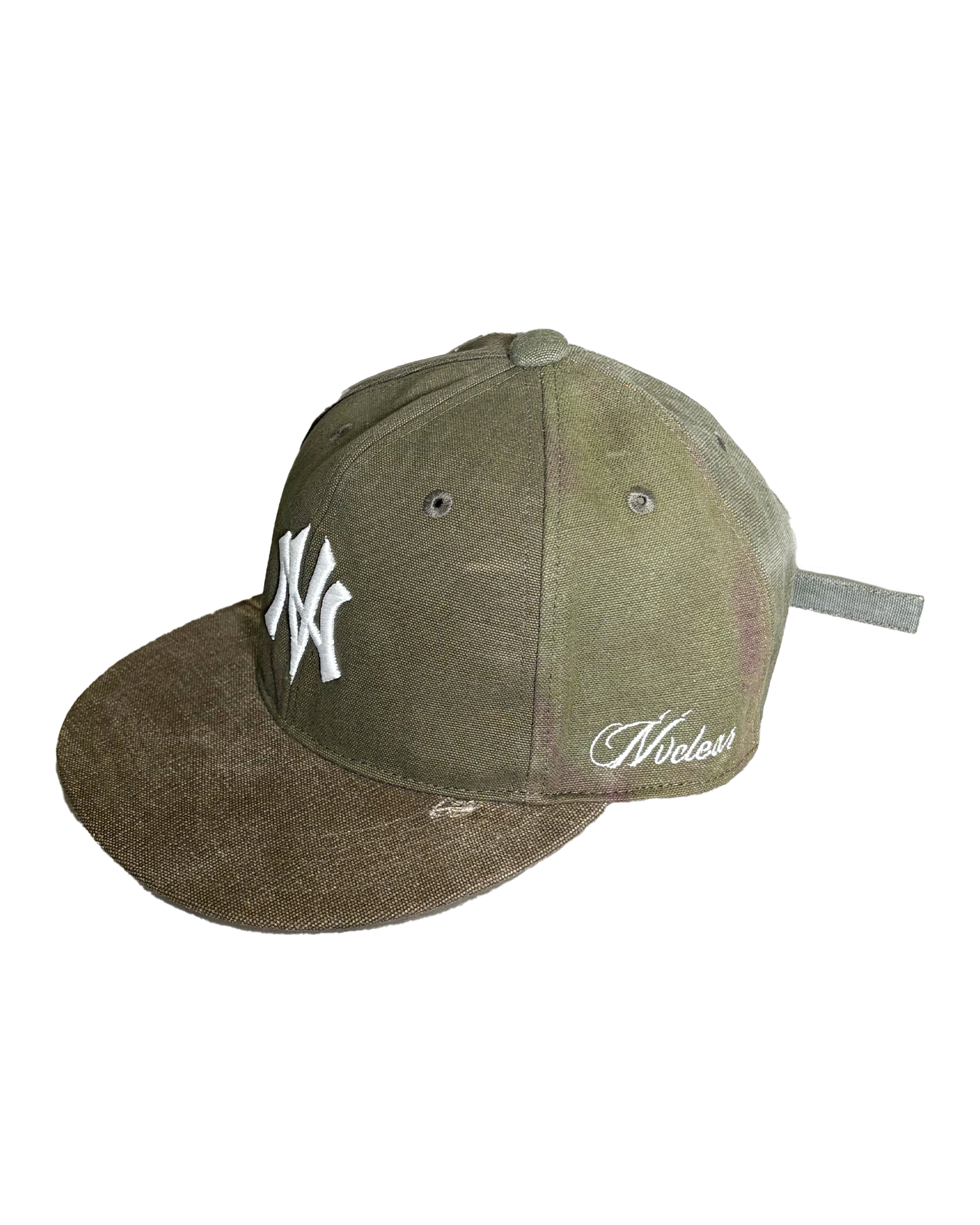 NVCLEAR・ニュークリア - キャップ NV LOGO ARMY CAP-6 / KHAKI WHITE