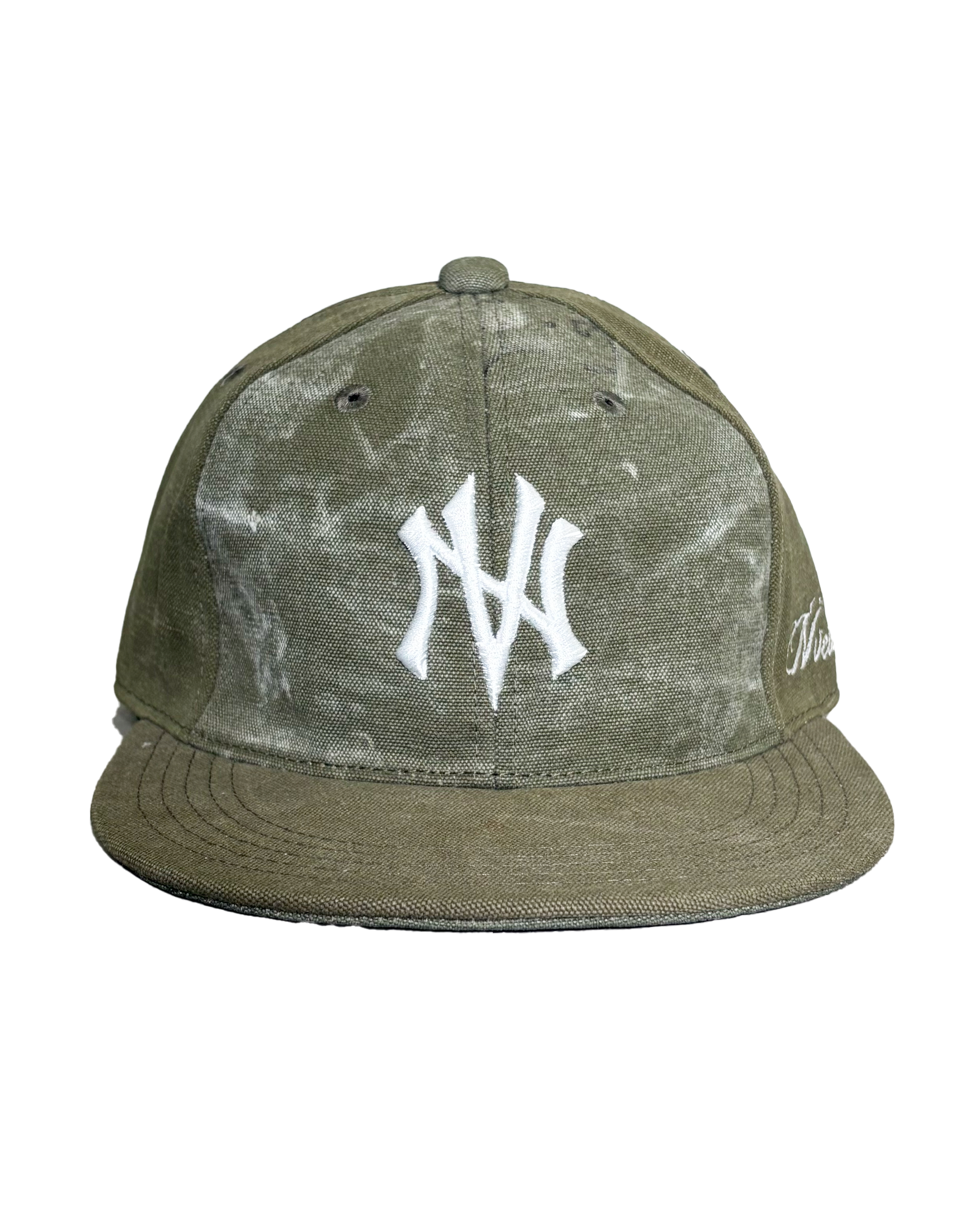 NVCLEAR・ニュークリア - キャップ NV LOGO ARMY CAP-4 / KHAKI WHITE