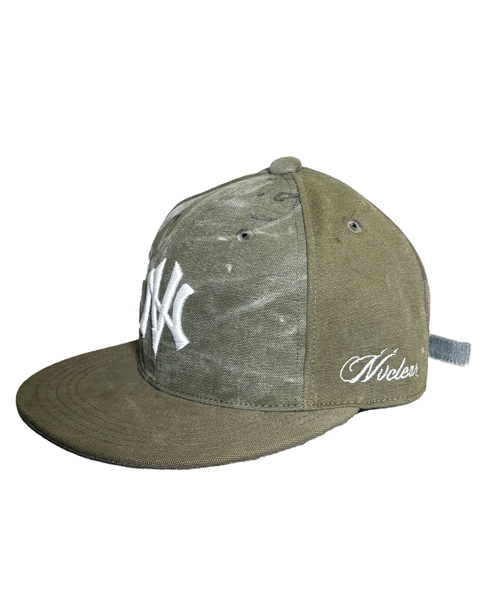 NVCLEAR・ニュークリア - キャップ NV LOGO ARMY CAP-4 / KHAKI WHITE