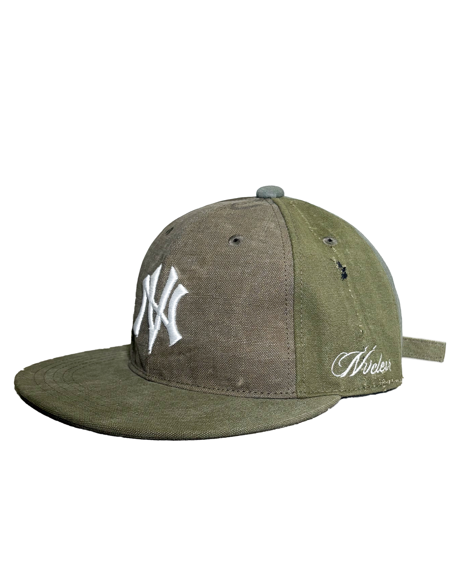 NVCLEAR・ニュークリア - キャップ NV LOGO ARMY CAP-3 / KHAKI WHITE