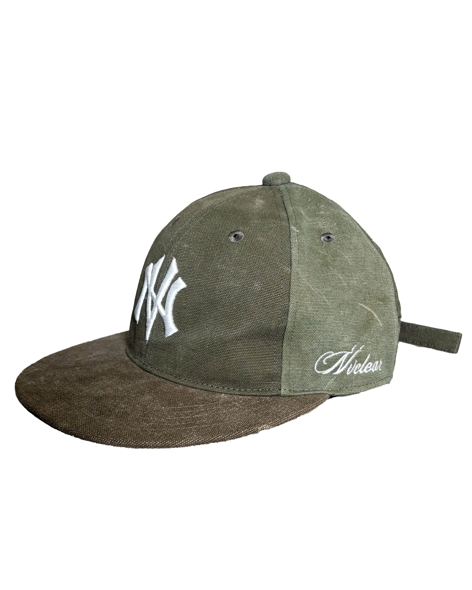 NVCLEAR・ニュークリア - キャップ NV LOGO ARMY CAP-1 / KHAKI WHITE
