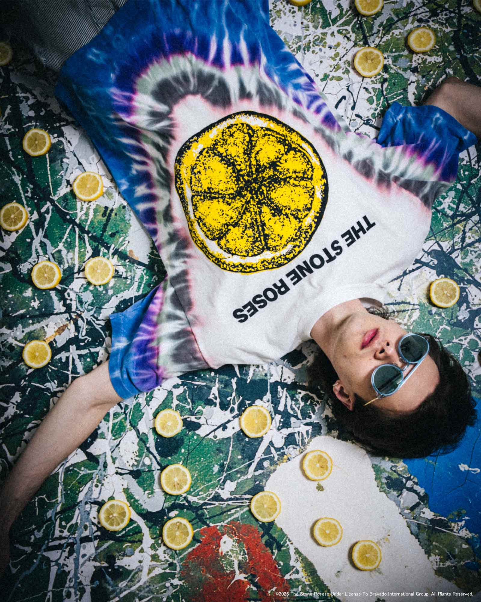 ©SAINT M××××××・セントマイケル - Tシャツ・カットソー TSR_SS T-SHIRT/LEMON / TIE DYE