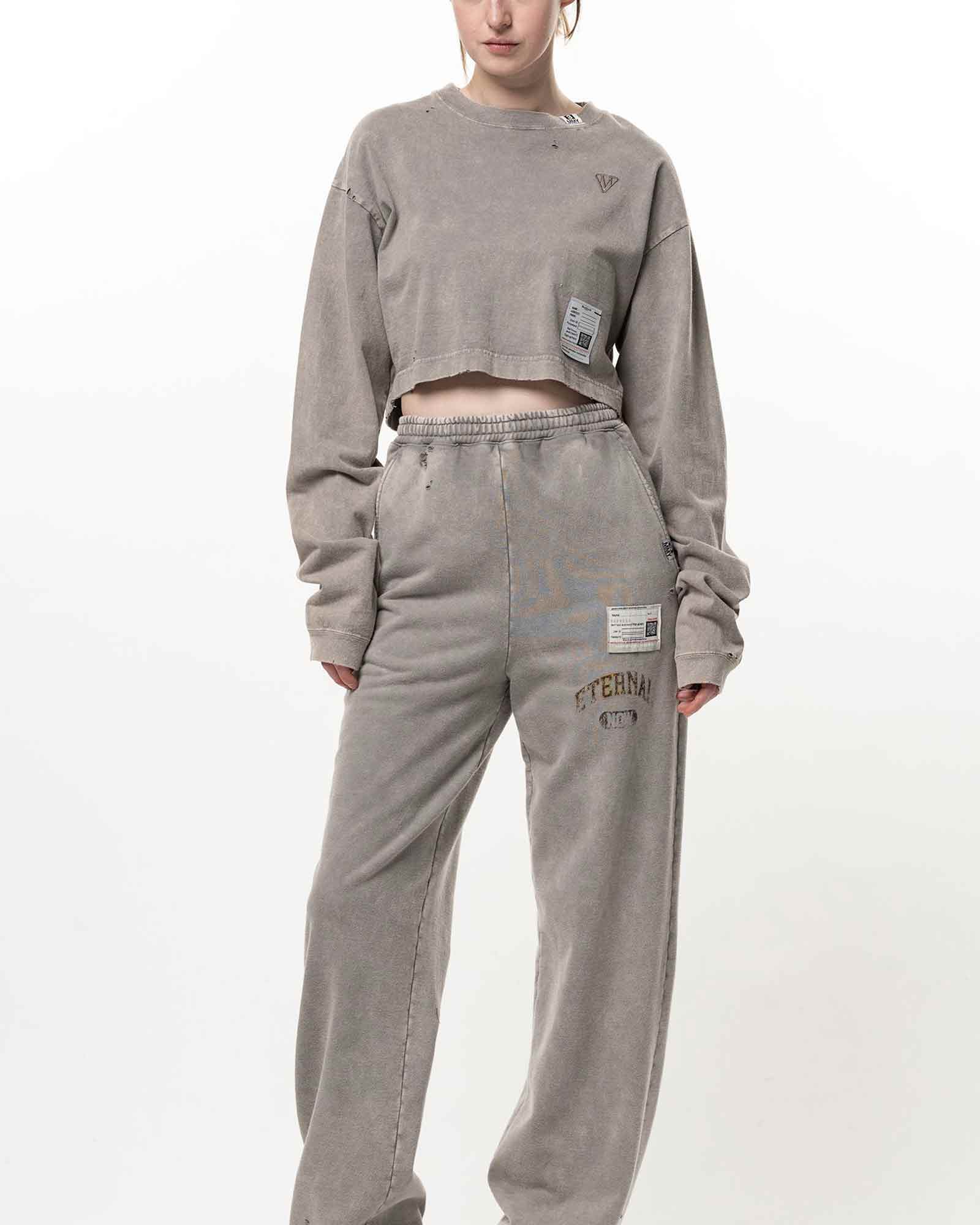 MIHARA YASUHIRO・Yasuhiro Mihara -  BLEACHED LS MINI TEE / KHAKI