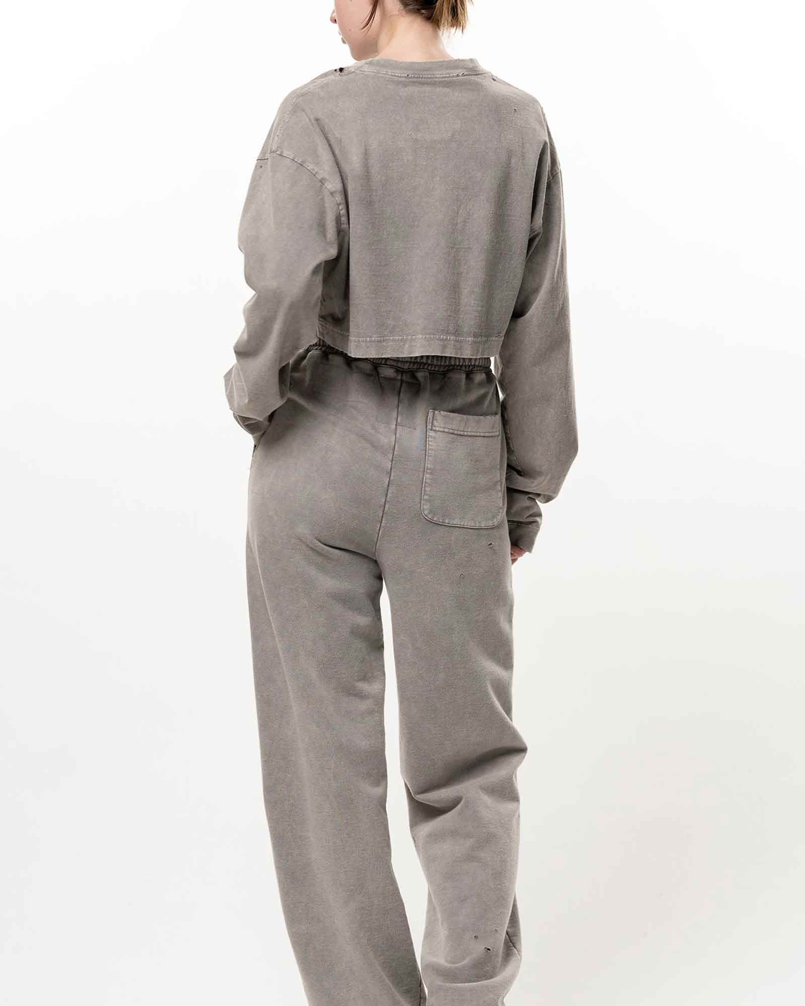 MIHARA YASUHIRO・Yasuhiro Mihara -  BLEACHED LS MINI TEE / KHAKI