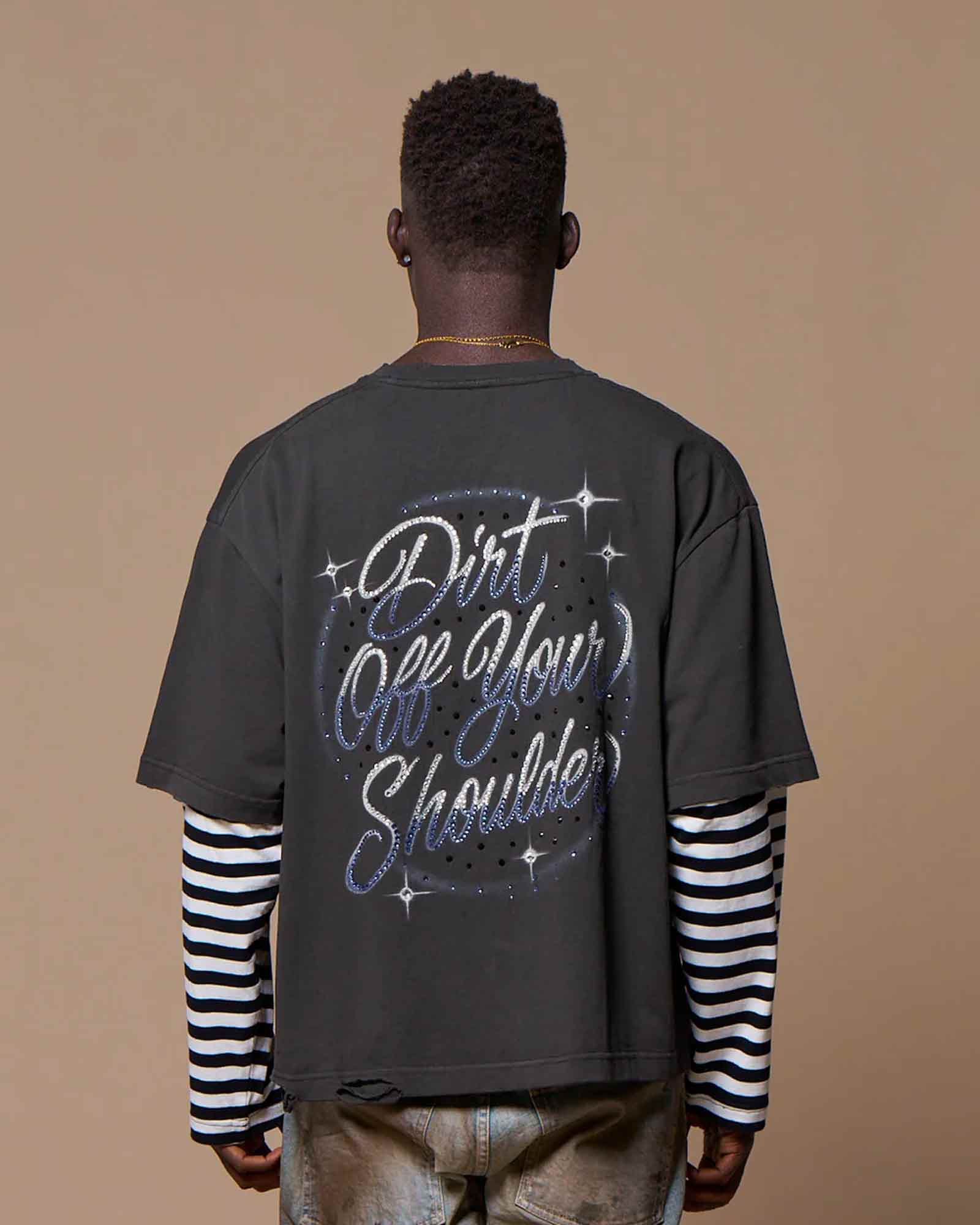 MLVINCE・メルヴィンス -  BKNY LAYERED LS TEE / WASHED BLACK