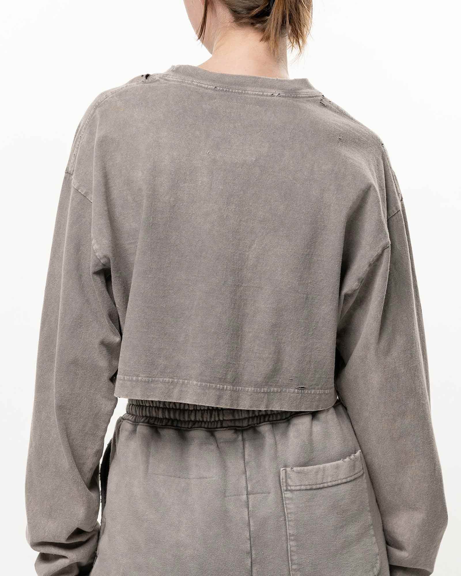 MIHARA YASUHIRO・Yasuhiro Mihara -  BLEACHED LS MINI TEE / KHAKI
