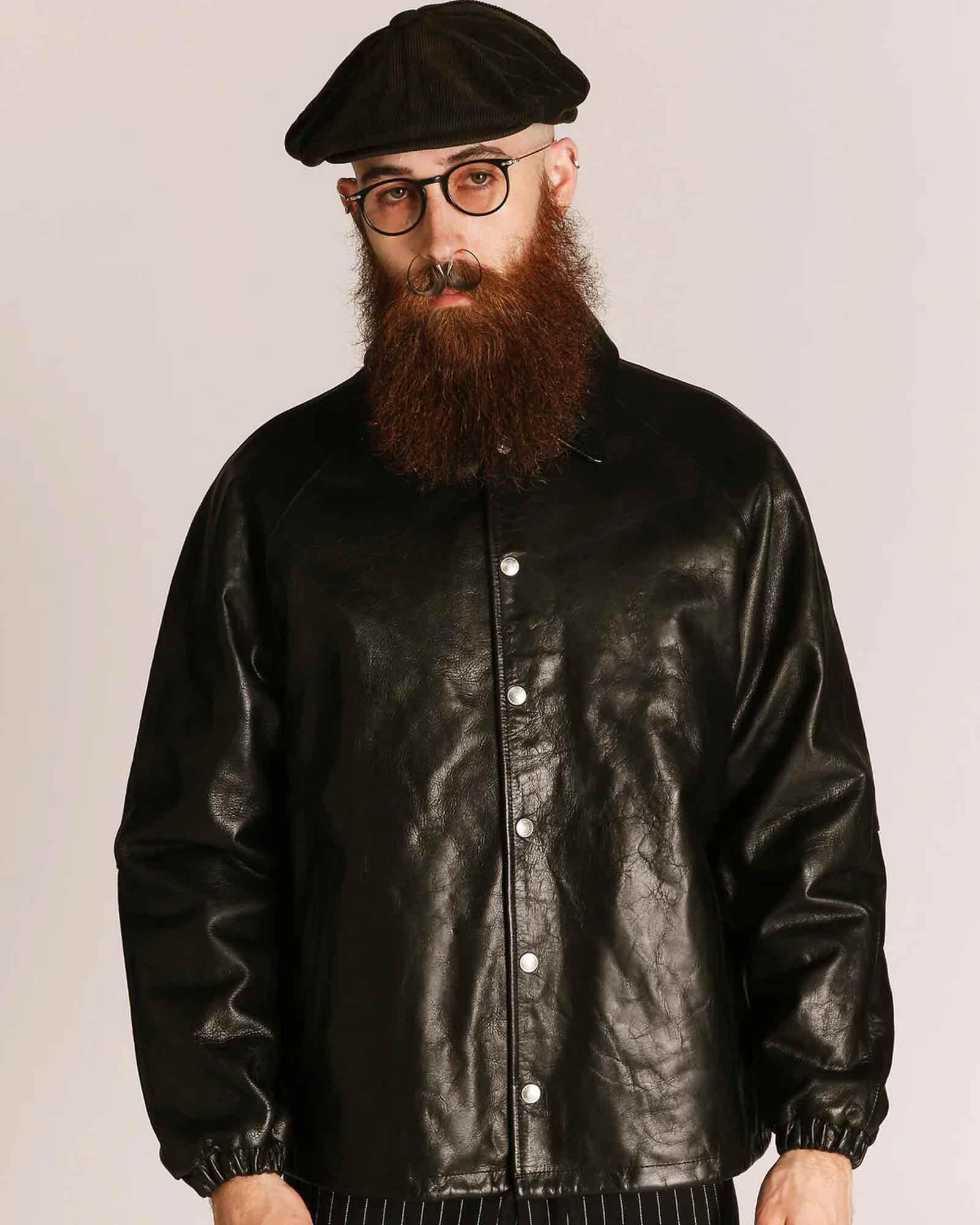 Schott・ショット - レザージャケット LEATHER COACH JACKET / BLACK