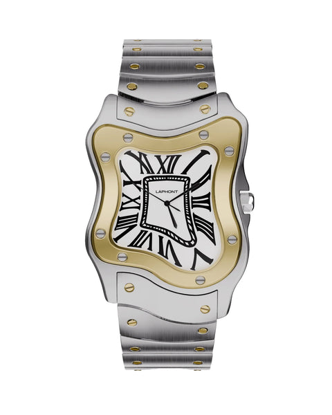 LAPHONT(ラフォント) LAURENT WATCH LARGE TWO-TONE CASE STEEL BAND