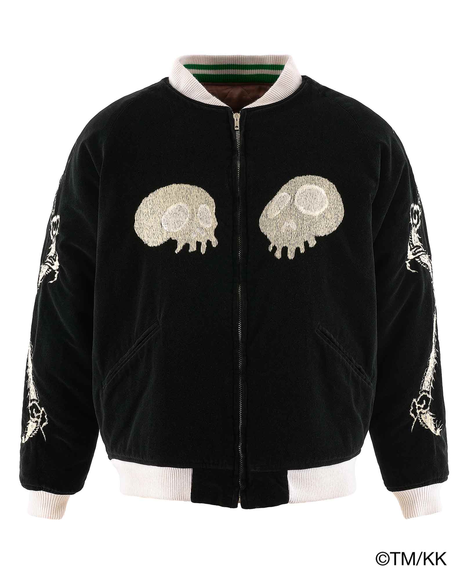 REVERSIBLE SKA JAMBER / BLK+PNK