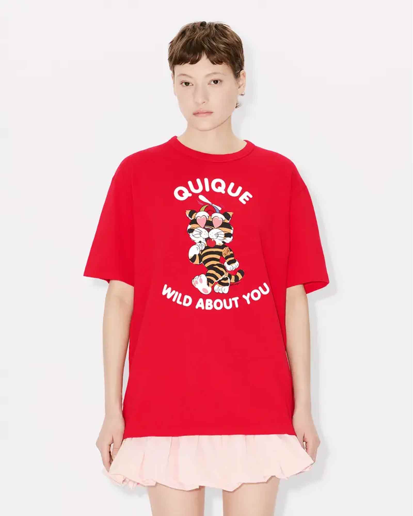 KENZO・Kenzo -  KENZO CARTOON CLASSIC T-SHIRT / CHERRY
