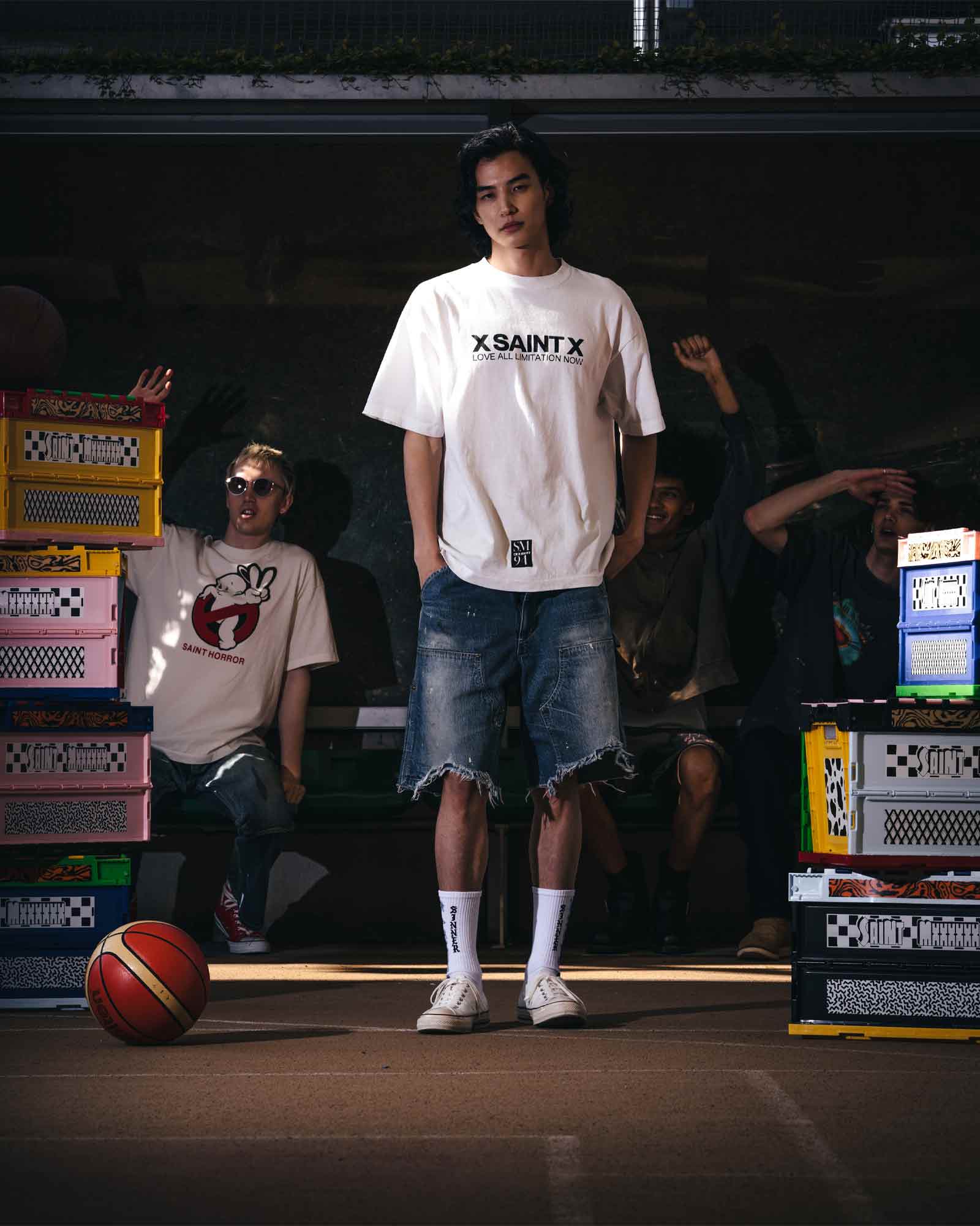 ©SAINT M××××××・セントマイケル - Tシャツ・カットソー SS T-SHIRT/X SAINT X / WHITE