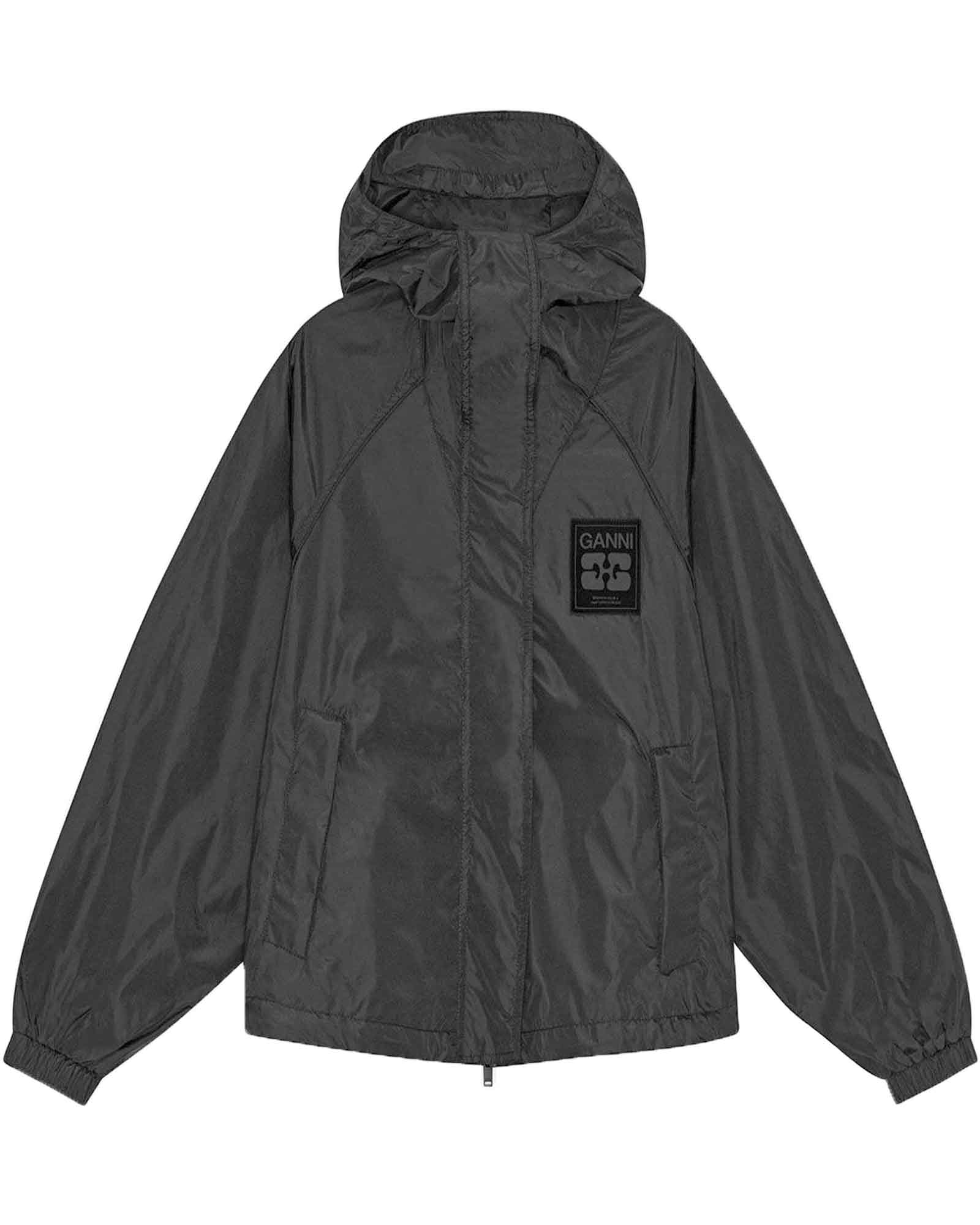 GANNI・ガニー - ナイロンジャケット FLYWEIGHT NYLON JACKET / BLACK