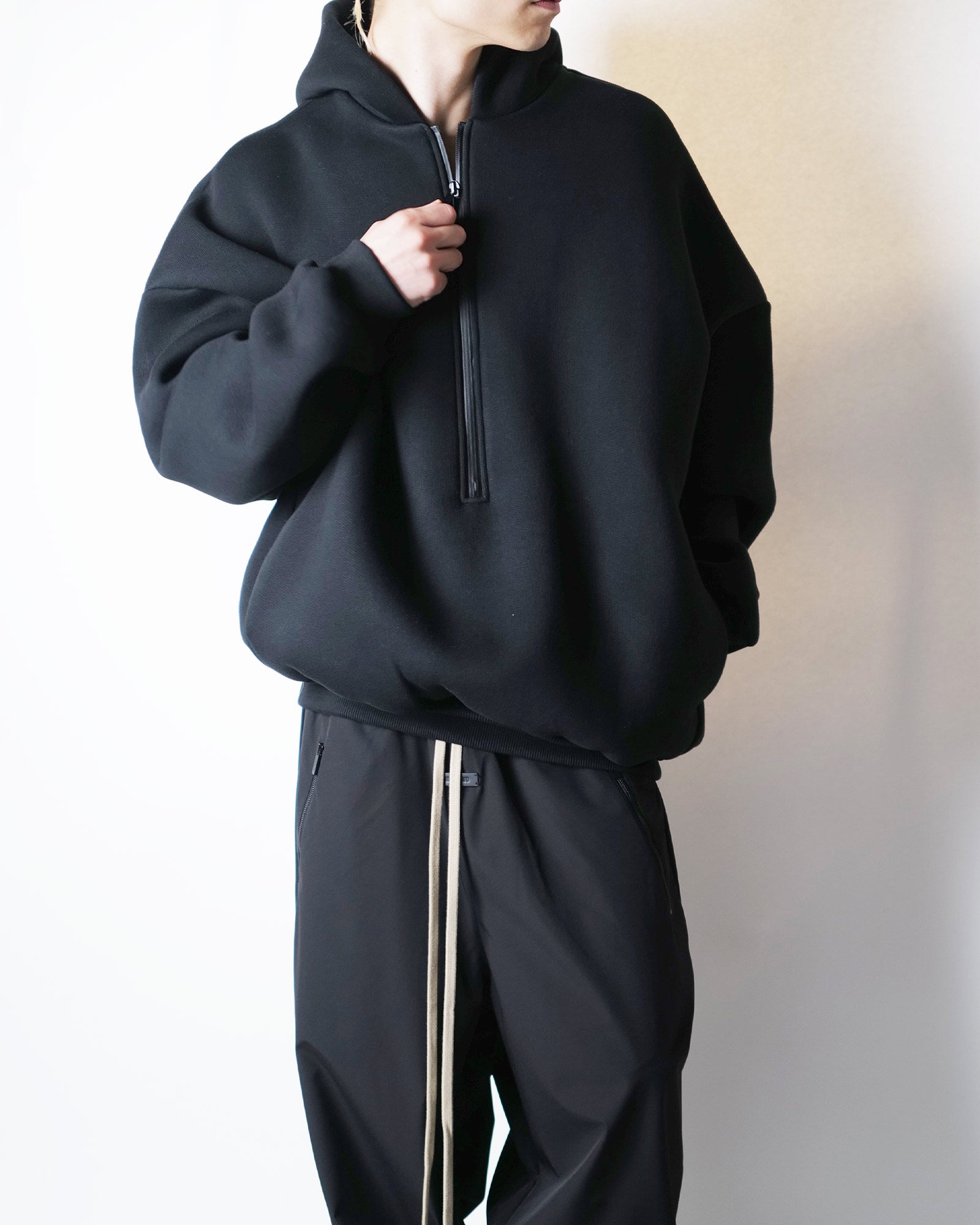 FEAR OF GOD・Fear Of got -  ATHLETIC HALFZIP HOODIE / BLACK