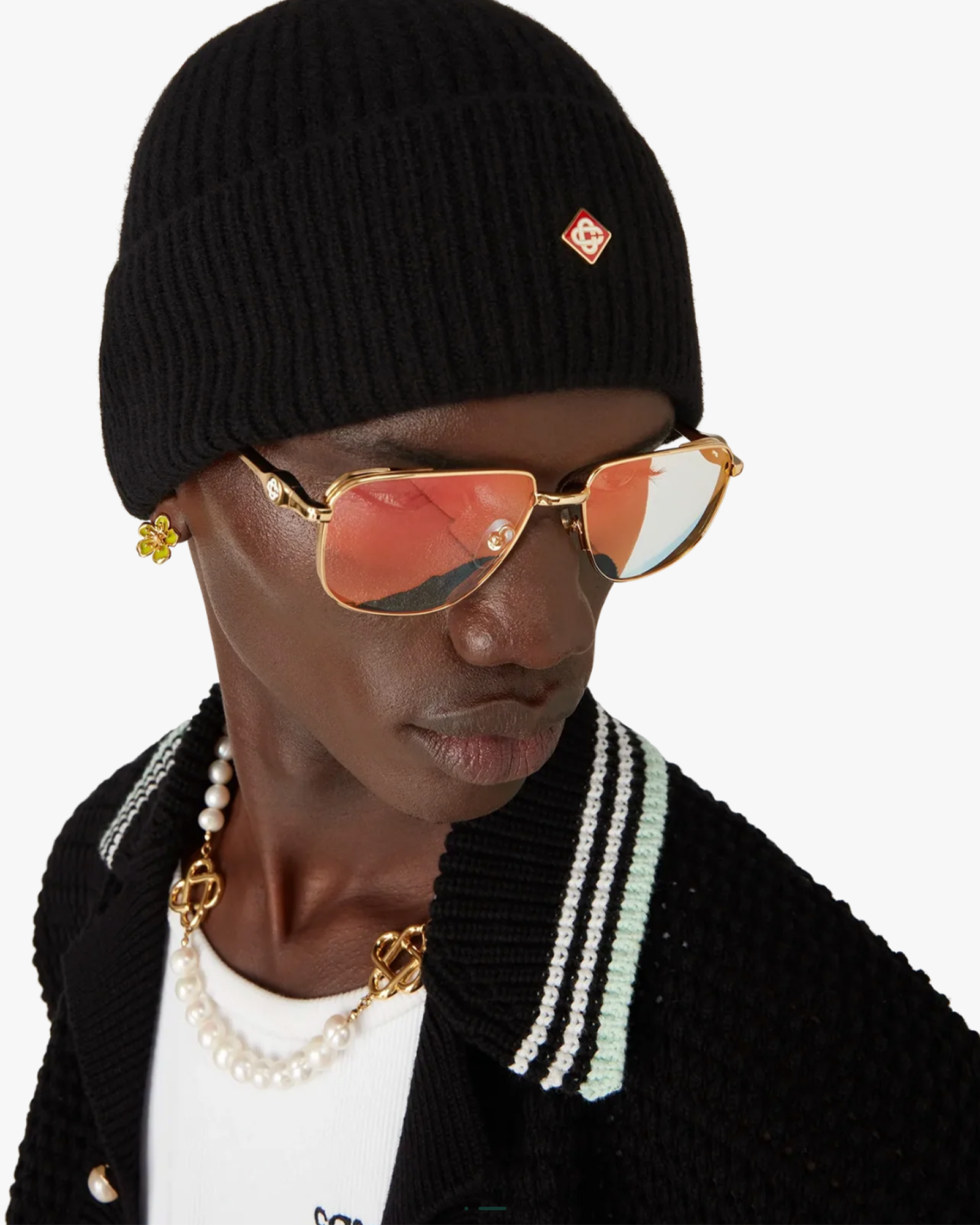 CASABLANCA・casablanca -  CLASSIC BEANIE / BLACK