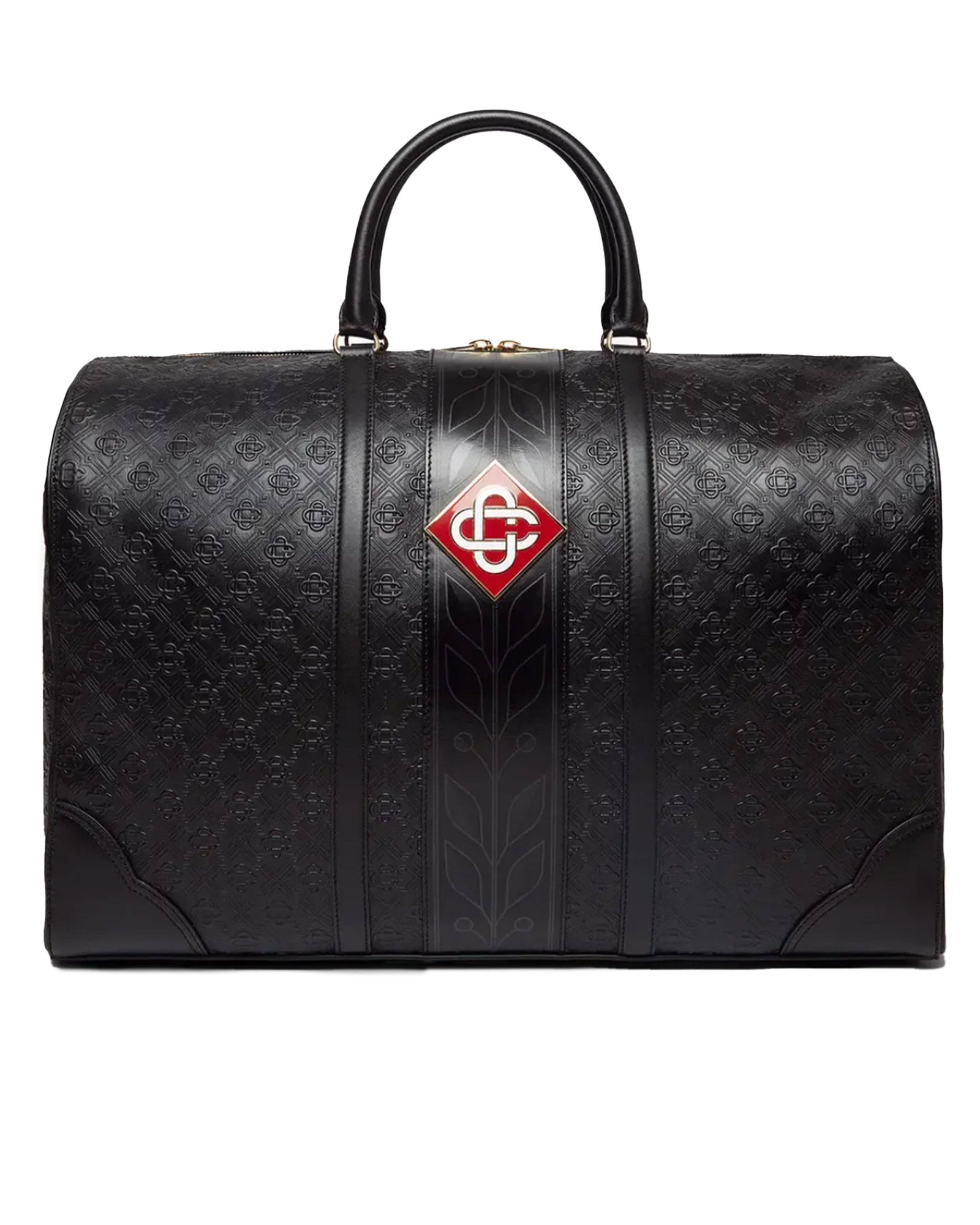 CASABLANCA・カサブランカ - ボストンバッグ MONOGRAM WEEKENDER / BLACK