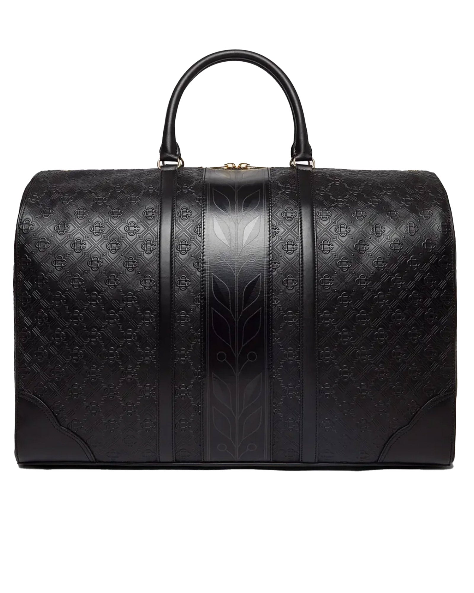 CASABLANCA・カサブランカ - ボストンバッグ MONOGRAM WEEKENDER / BLACK