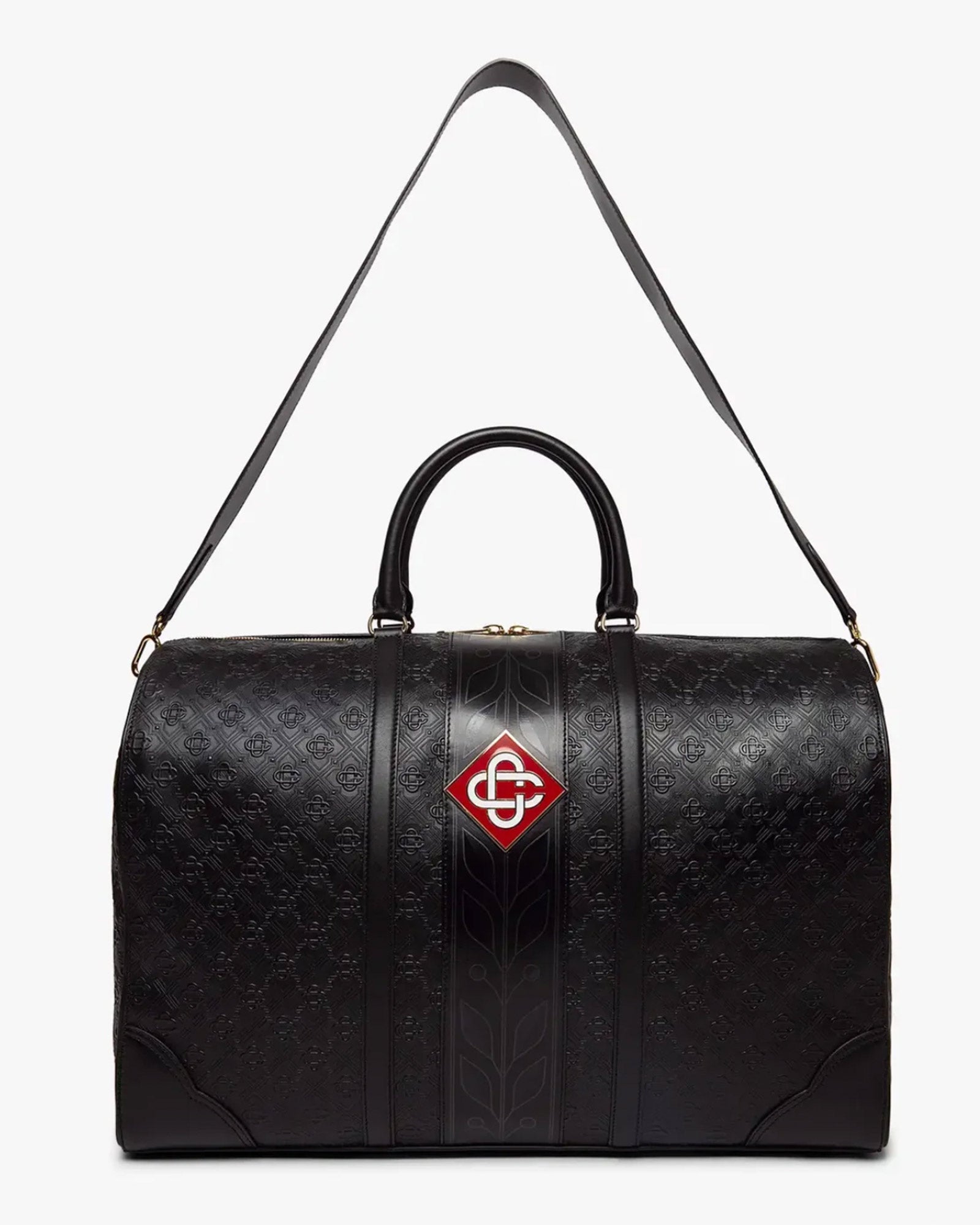 CASABLANCA・カサブランカ - ボストンバッグ MONOGRAM WEEKENDER / BLACK