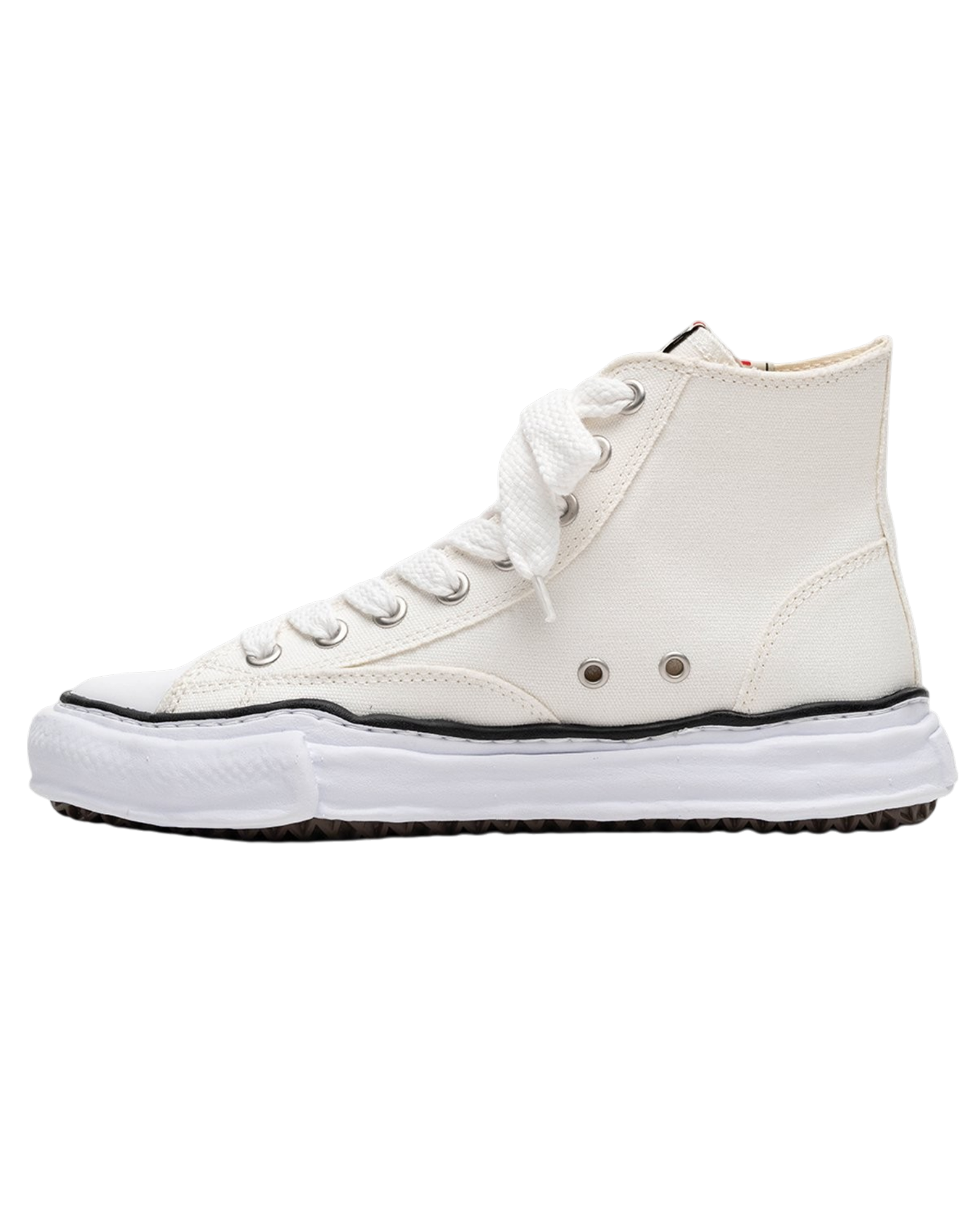 MIHARA YASUHIRO・ミハラヤスヒロ - ハイカットスニーカー PETERSON / ORIGINAL SOLE CANVAS HIGH-TOP SNEAKER / WHITE