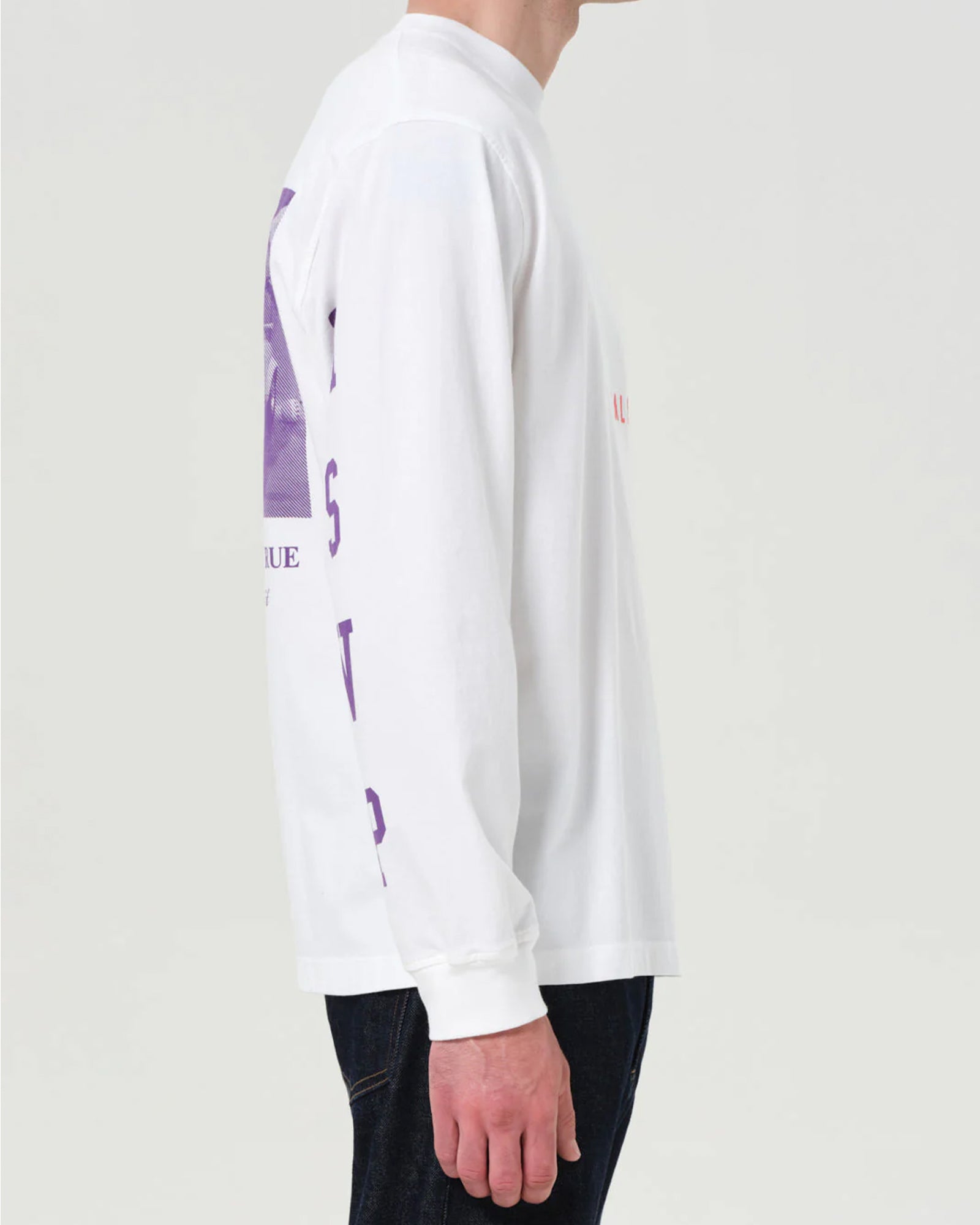 RSVP・アールエスブイピー - L/S Tシャツ AGOLDE LONG SLEEVE MOCK NECK / WHITE