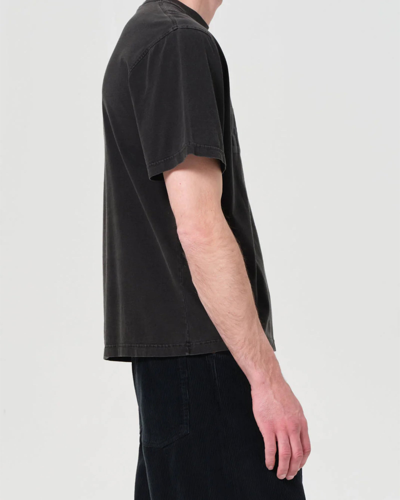 RSVP・アールエスブイピー - Tシャツ・カットソー AGOLDE SHORT SLEEVE MOCK NECK  / BLACK