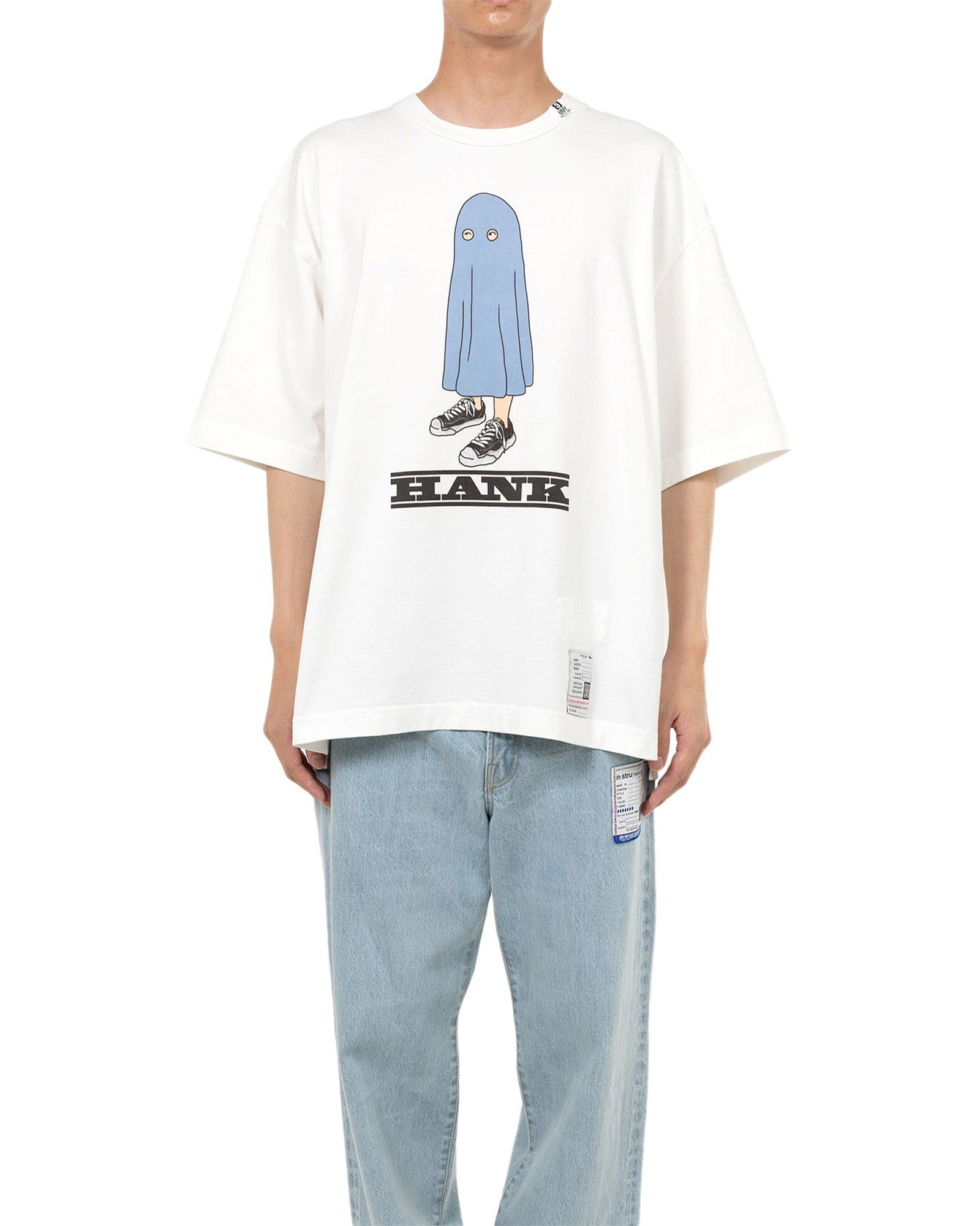 MIHARA YASUHIRO (ミハラヤスヒロ) HHANK PRINTED TEE / WHITE