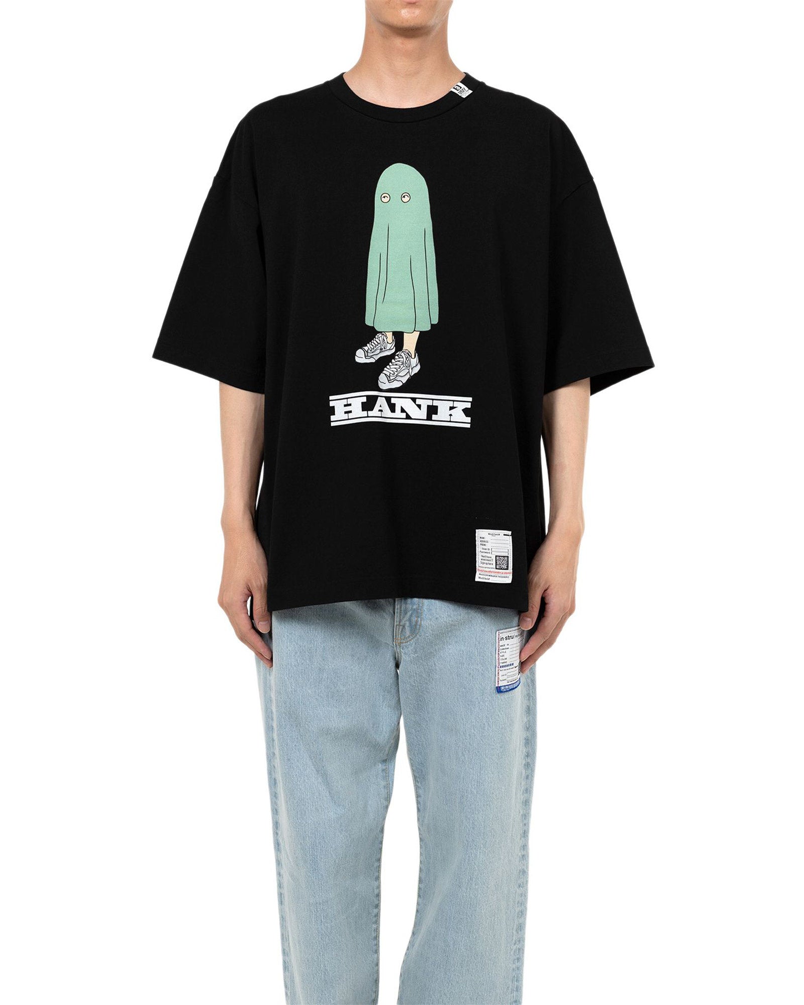 MIHARA YASUHIRO (ミハラヤスヒロ) HANK PRINTED TEE / BLACK | Detail