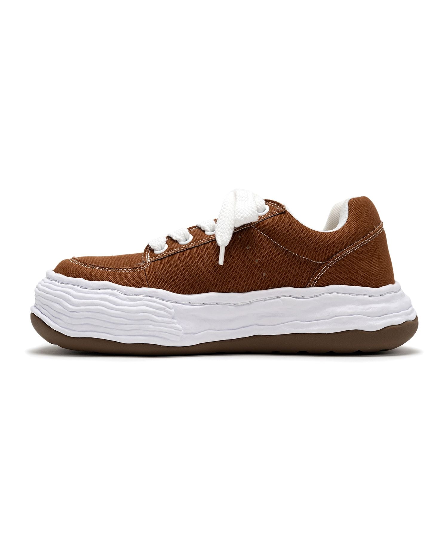 MIHARA YASUHIRO・ミハラヤスヒロ - ローカットスニーカー OLIVER ORIGINAL SOLE CANVAS LOW-TOP SNEAKER / BROWN