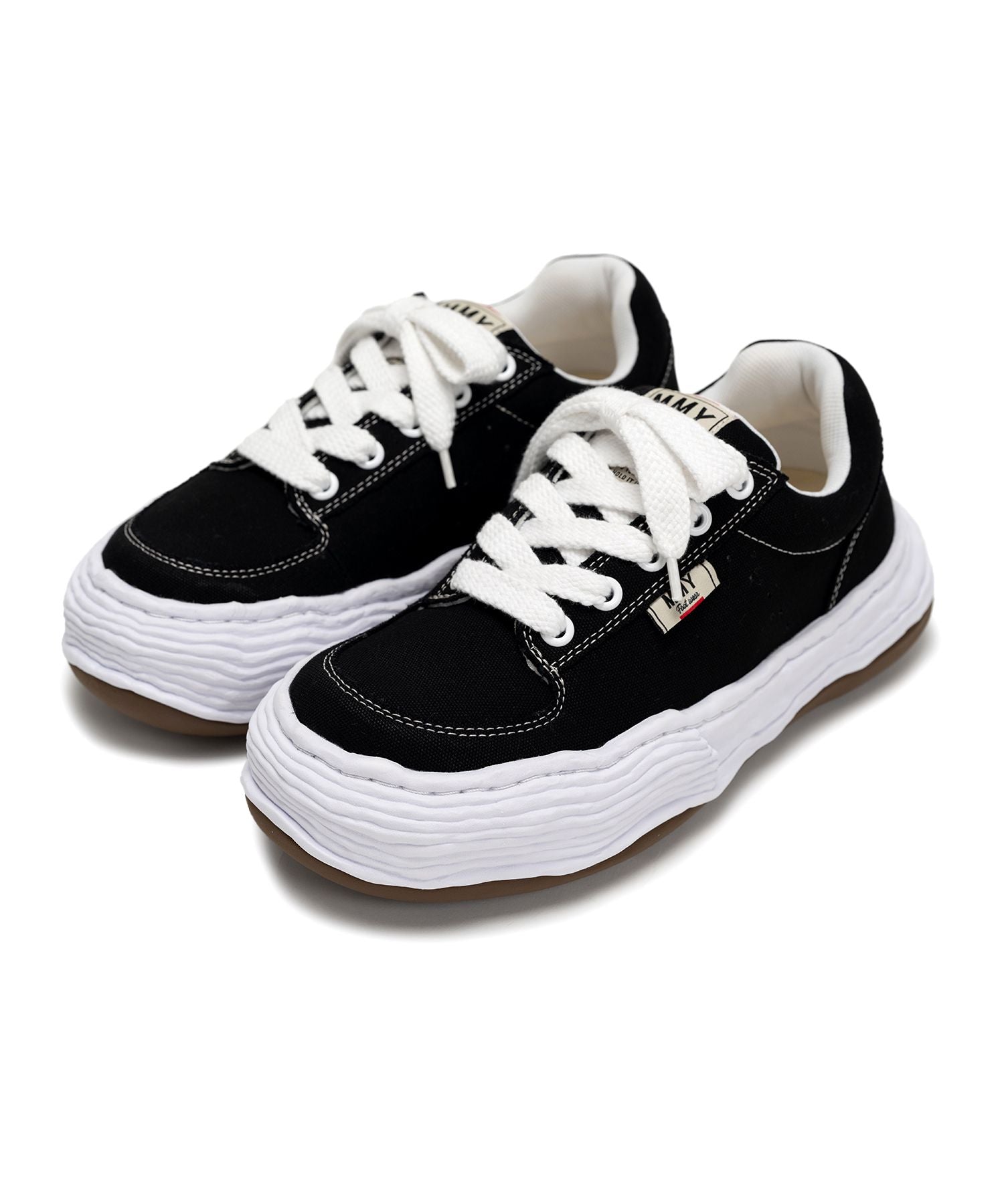 MIHARA YASUHIRO・ミハラヤスヒロ - ローカットスニーカー OLIVER ORIGINAL SOLE CANVAS LOW-TOP SNEAKER / BLACK
