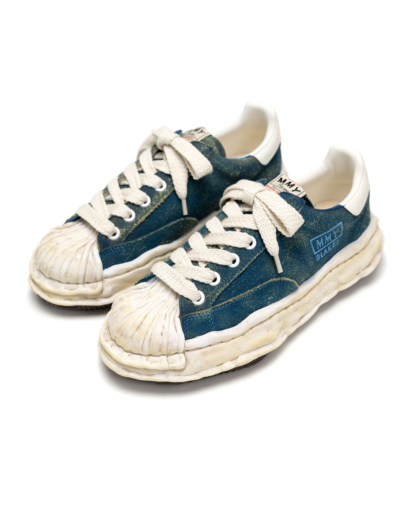 MIHARA YASUHIRO・ミハラヤスヒロ - ローカットスニーカー BLAKEY ORIGINAL SOLE VINTAGE SUEDE LOW-TOP SNEAKER / BLUE