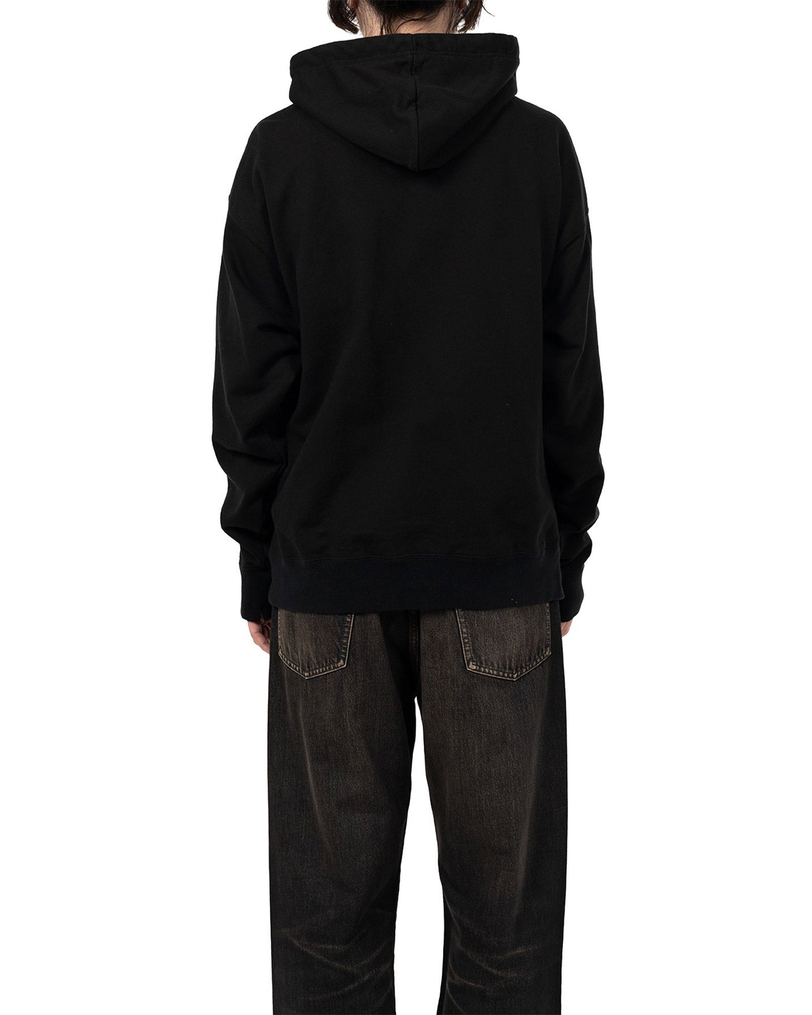 MIHARA YASUHIRO (ミハラヤスヒロ) SCOTT PRINTED HOODIE / BLACK