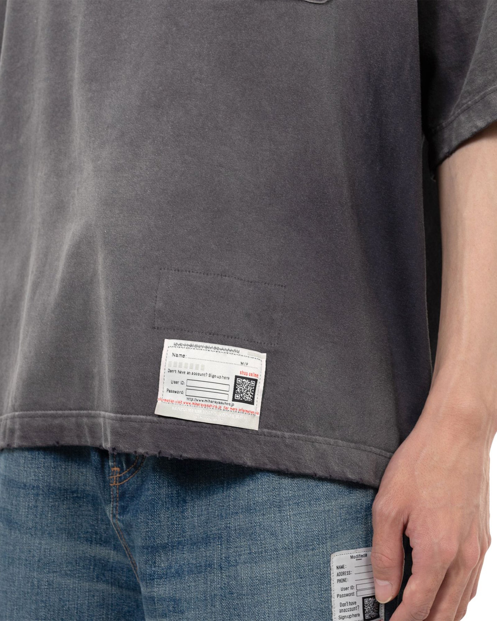 MIHARA YASUHIRO・Yasuhiro Mihara -  SUN FADED TEE / BLACK