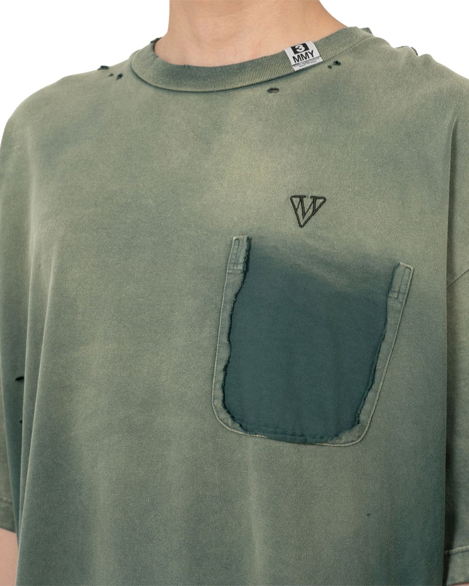 MIHARA YASUHIRO・ミハラヤスヒロ - Tシャツ・カットソー SUN FADED TEE / GREEN