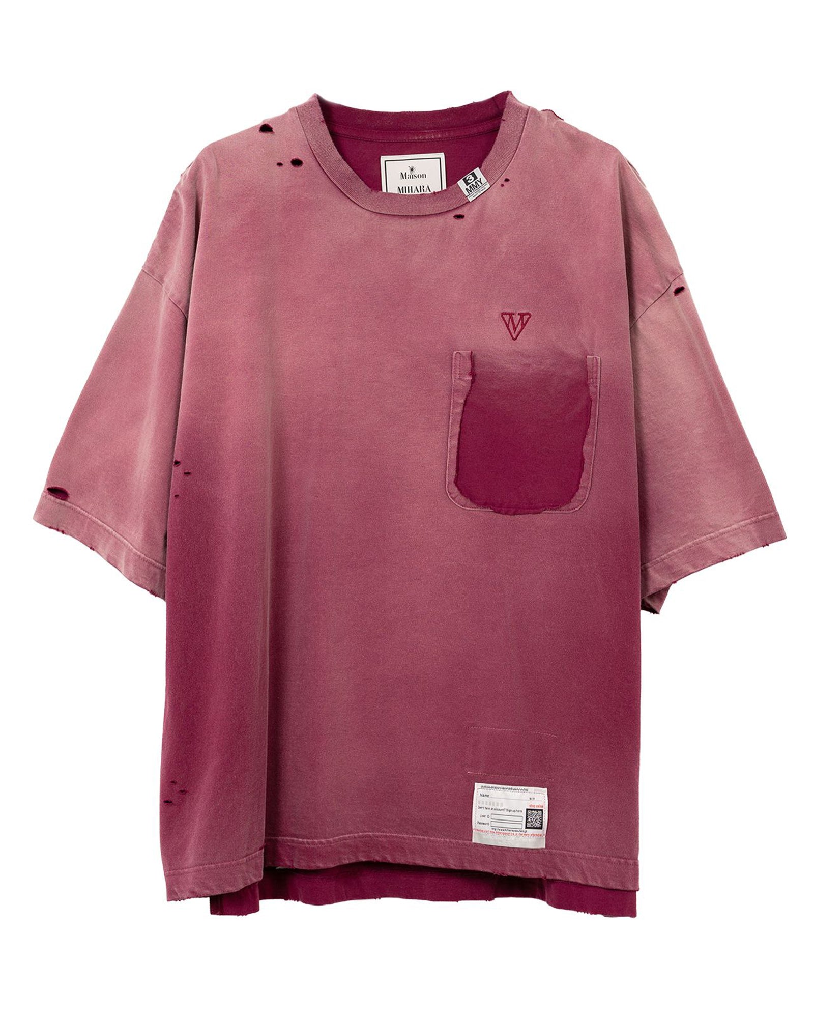 SUN FADED TEE / BORDEAUX