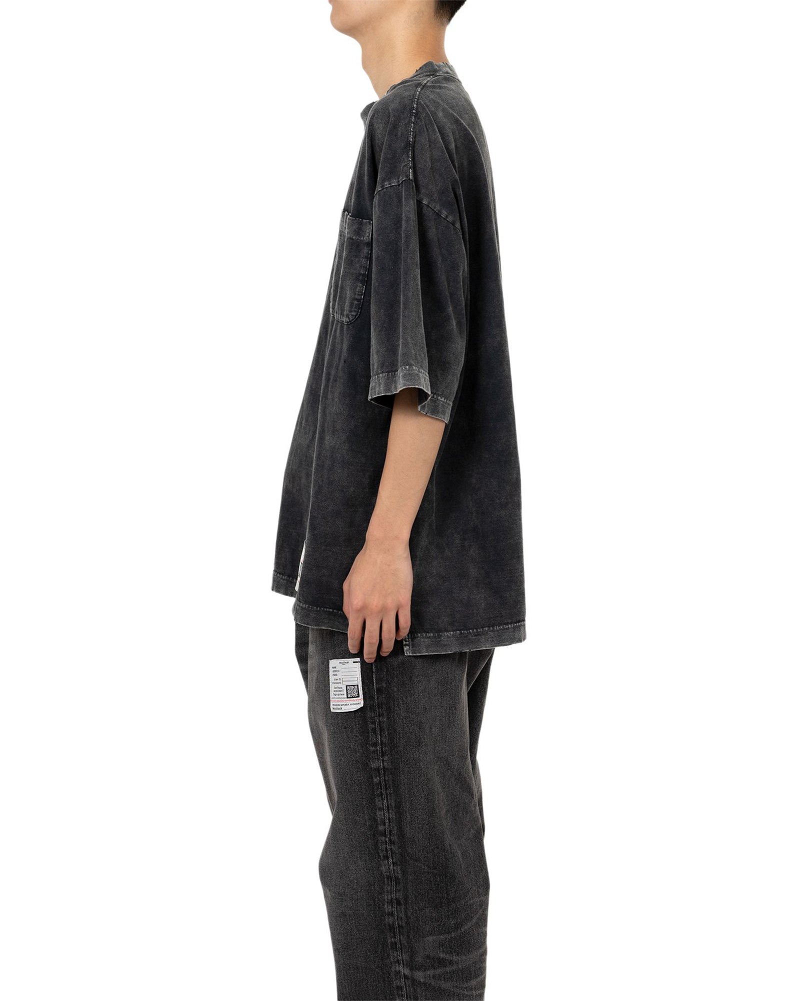 MIHARA YASUHIRO・ミハラヤスヒロ - Tシャツ・カットソー BLEACHED TEE / BLACK