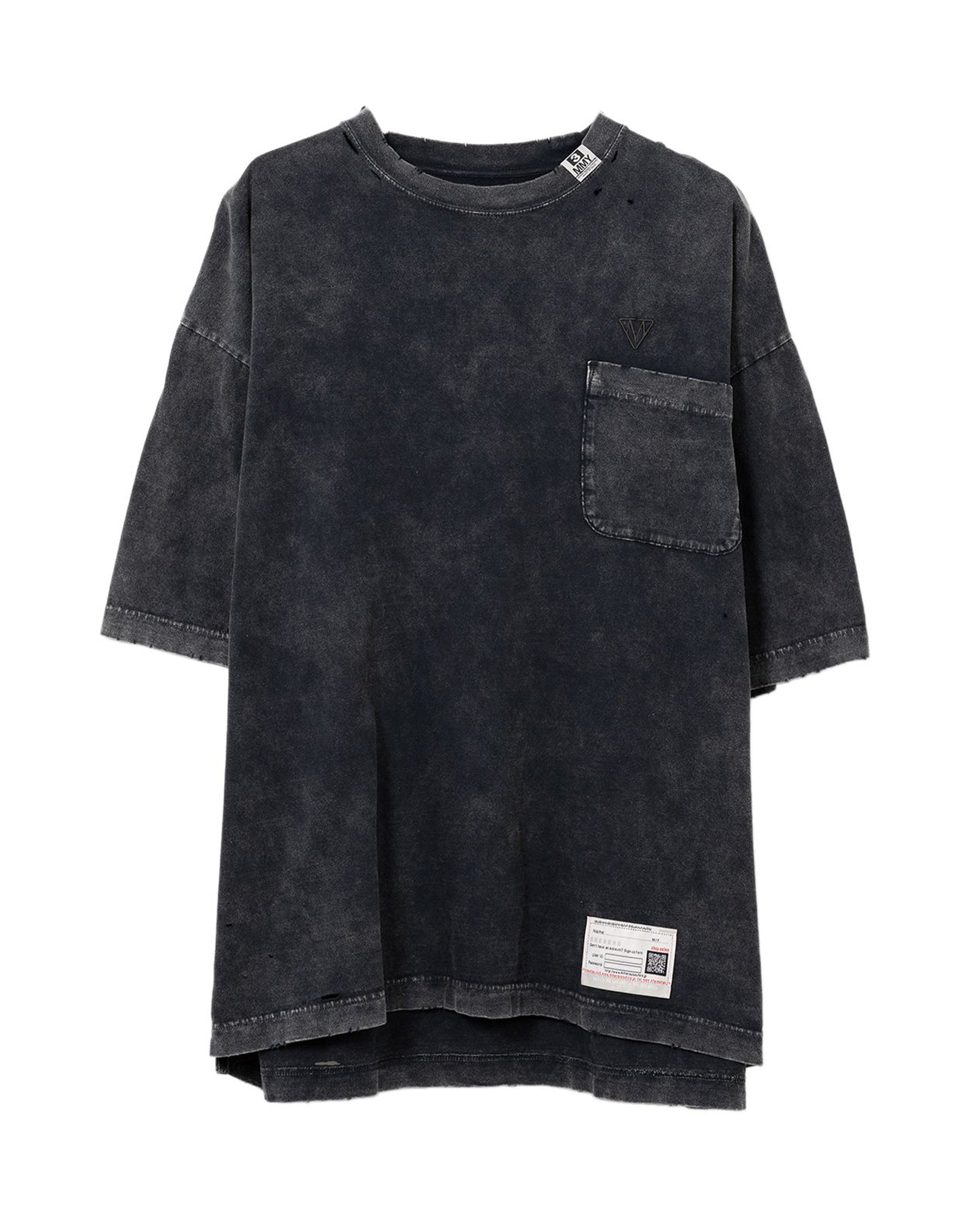 MIHARA YASUHIRO・ミハラヤスヒロ - Tシャツ・カットソー BLEACHED TEE / BLACK