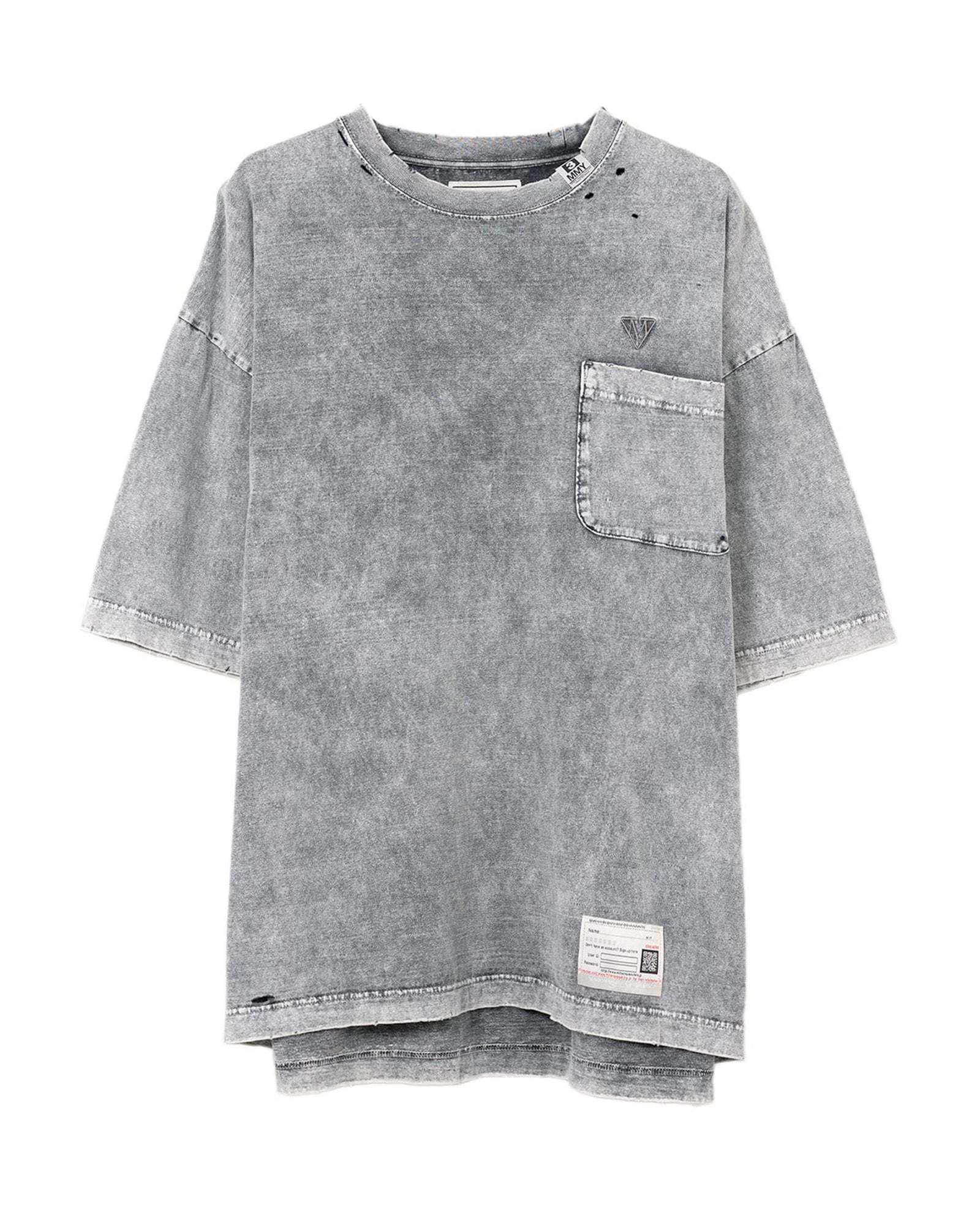 MIHARA YASUHIRO・ミハラヤスヒロ - Tシャツ・カットソー BLEACHED TEE / GRAY